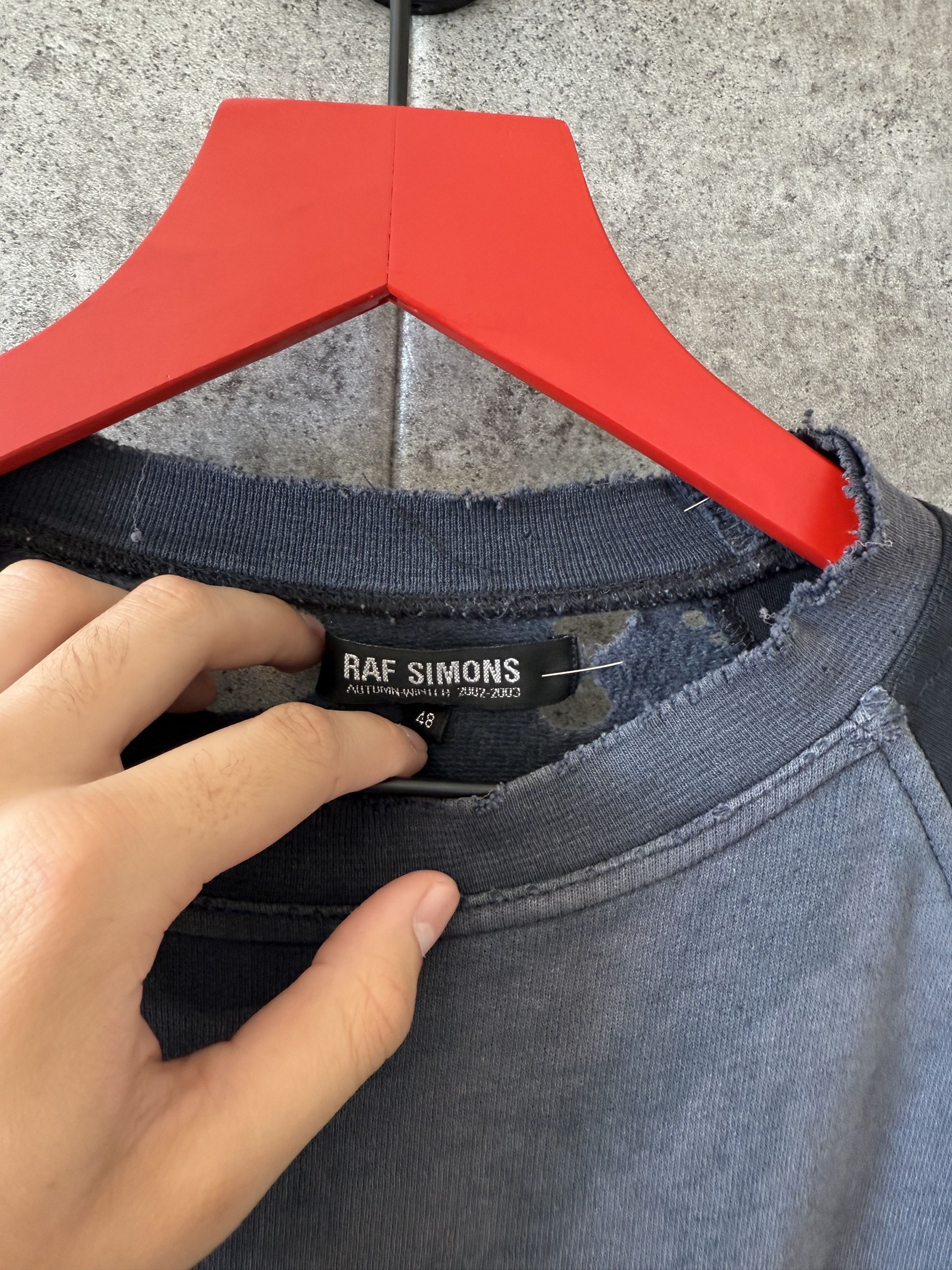 Raf Simons Raf Simons og Virginia creeper thrashed raglan t shirt Size US M / EU 48-50 / 2 - 5 Thumbnail