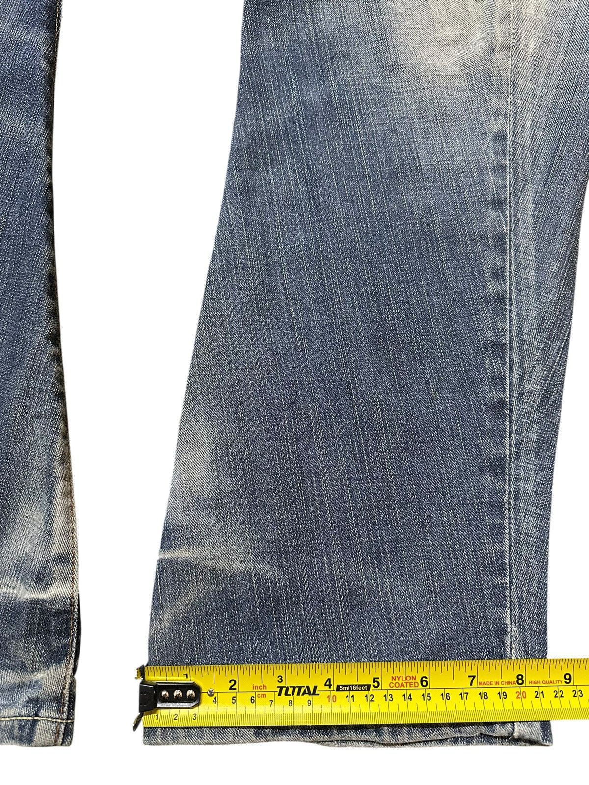 Edwin Vintage Edwin E-Function Mud Wash Faded Twisted Leg Jeans Size US 33 - 17 Thumbnail