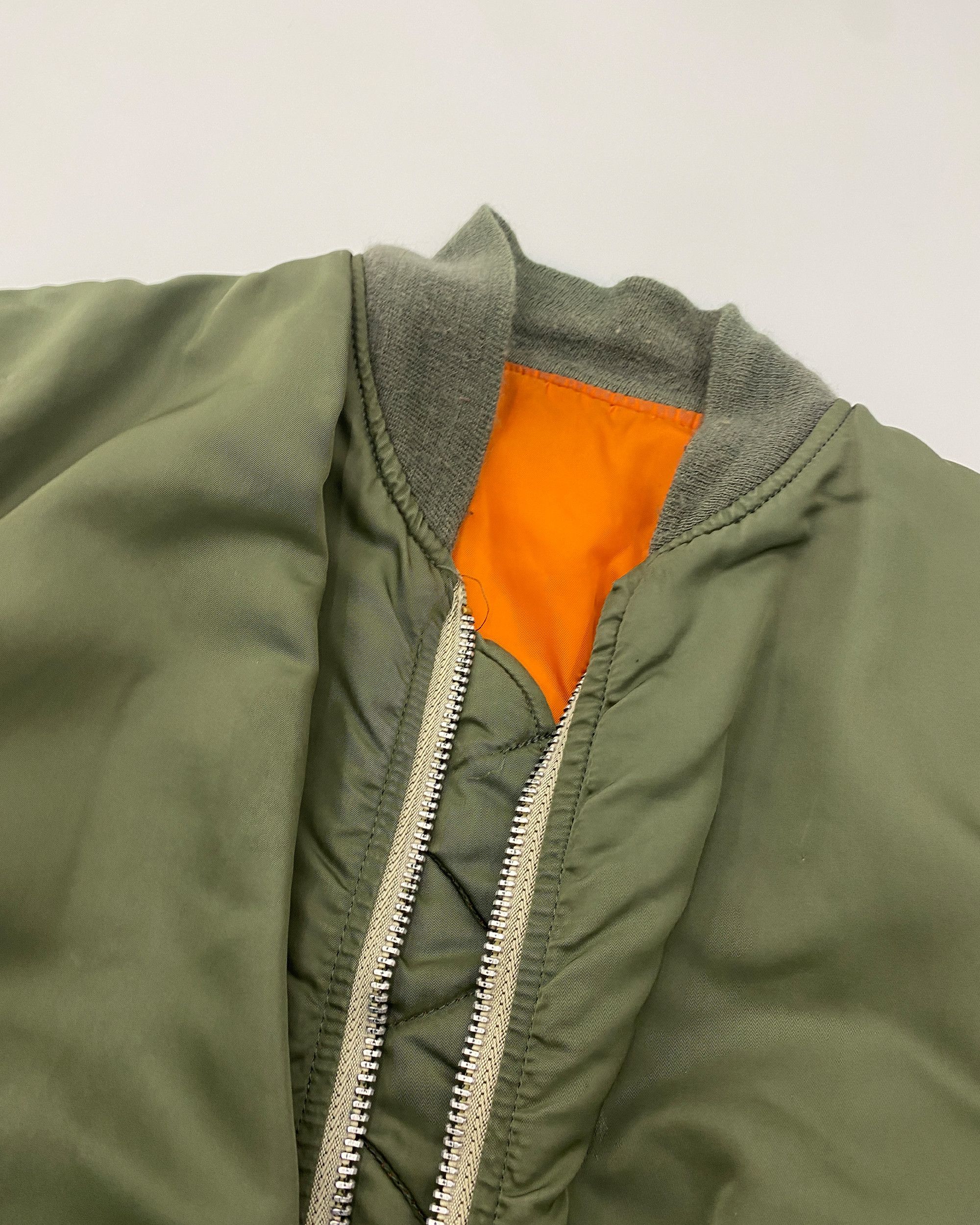 Vintage 1970s Trashed MA-1 Bomber Jacket Size US M / EU 48-50 / 2 - 10 Thumbnail