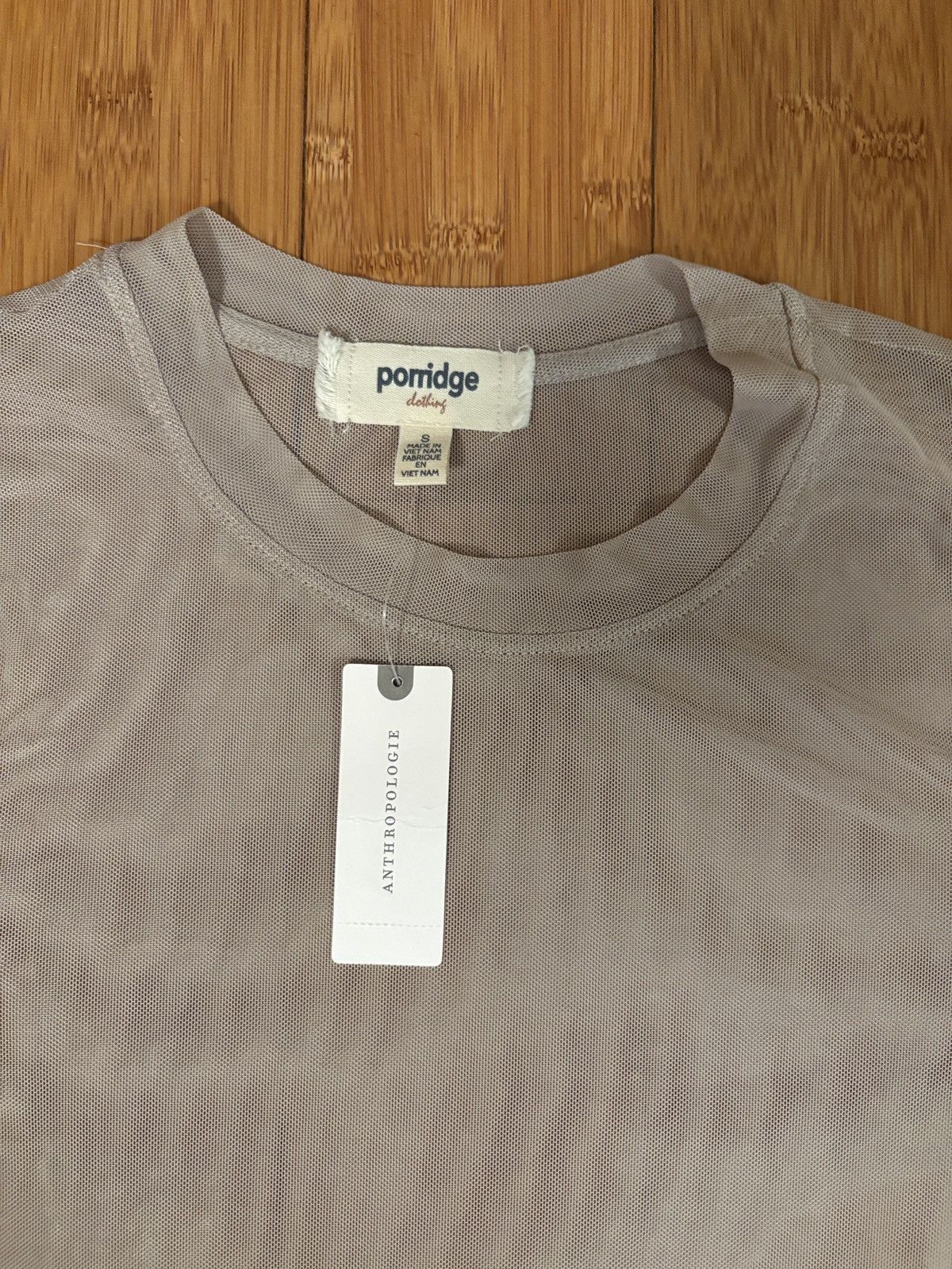 Anthropologie Porridge Clothing Gray Top Size S / US 4 / IT 40 - 5 Thumbnail