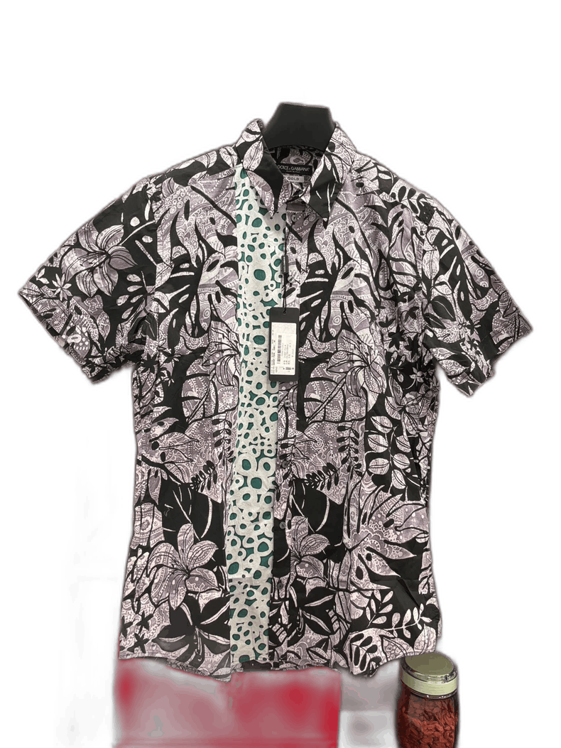 Dolce & Gabbana DG Casual Short Sleeve Shirt Brand New Size US M / EU 48-50 / 2 - 1 Thumbnail