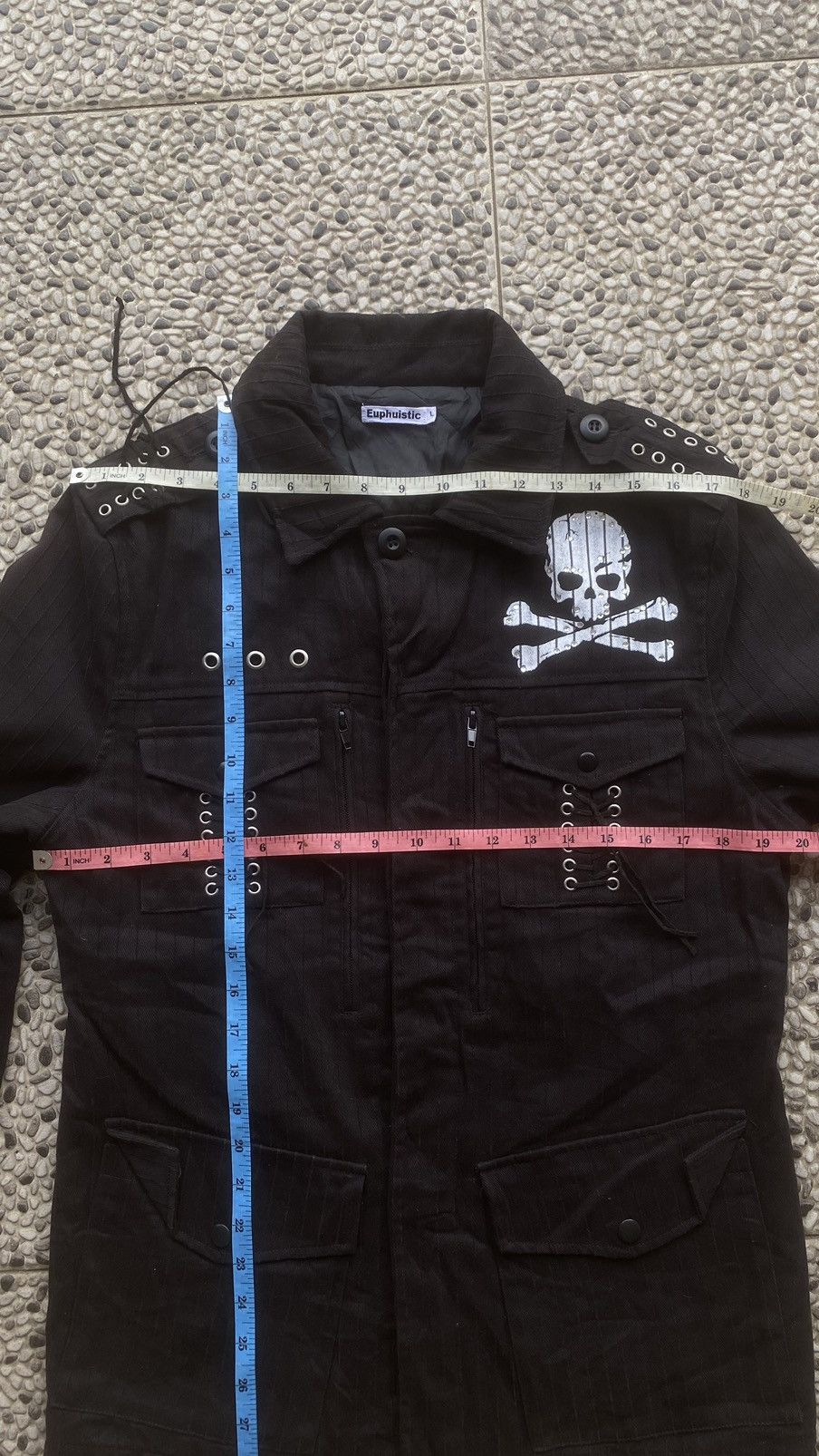 14th Addiction Y2k Euphuistic Skull Lace Jacket Size US L / EU 52-54 / 3 - 6 Thumbnail
