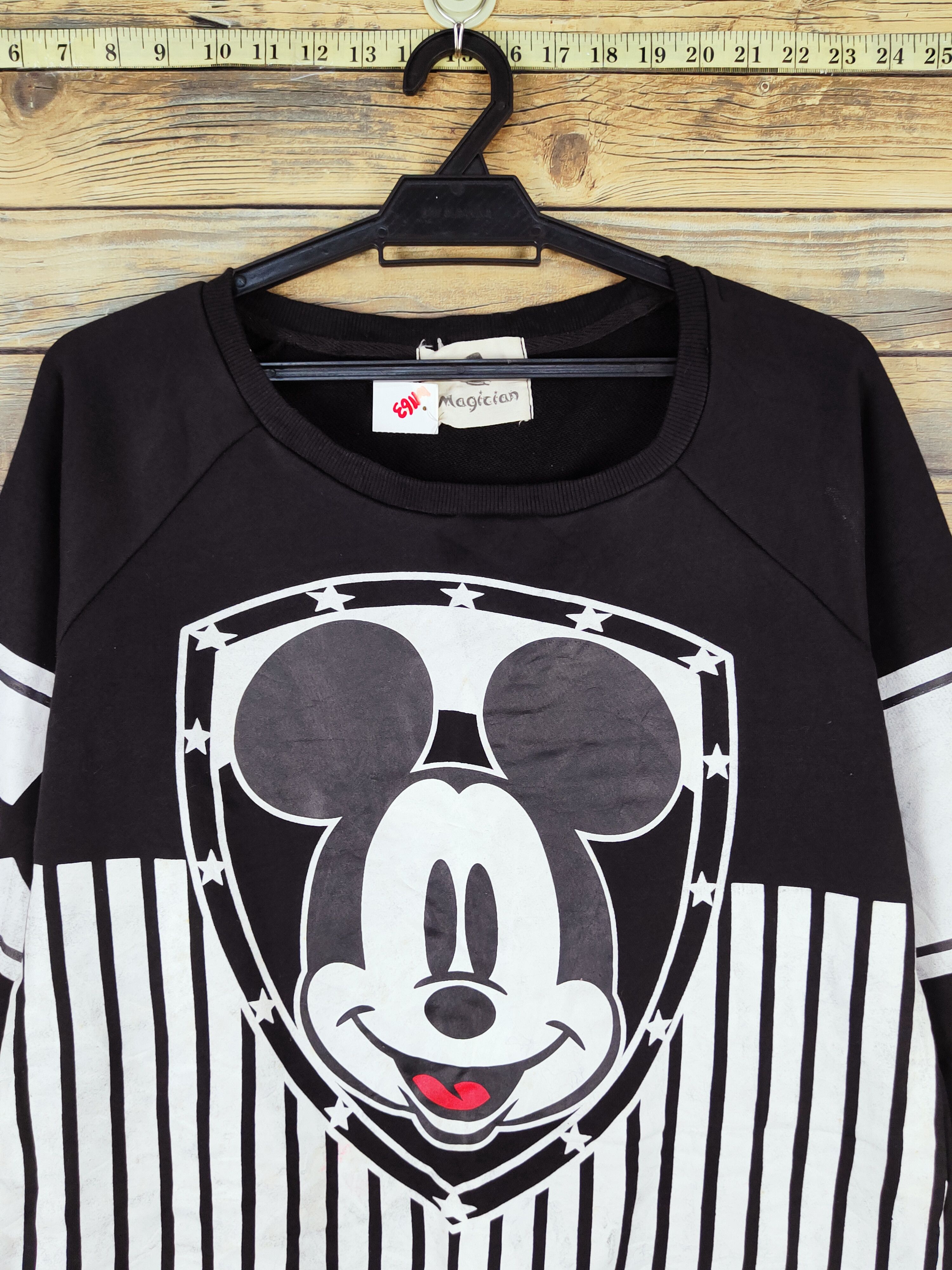 Japanese Brand × Mickey Mouse × Vintage Magician mickey mouse Black Sweatshirts #W1163 Size US S / EU 44-46 / 1 - 2 Thumbnail