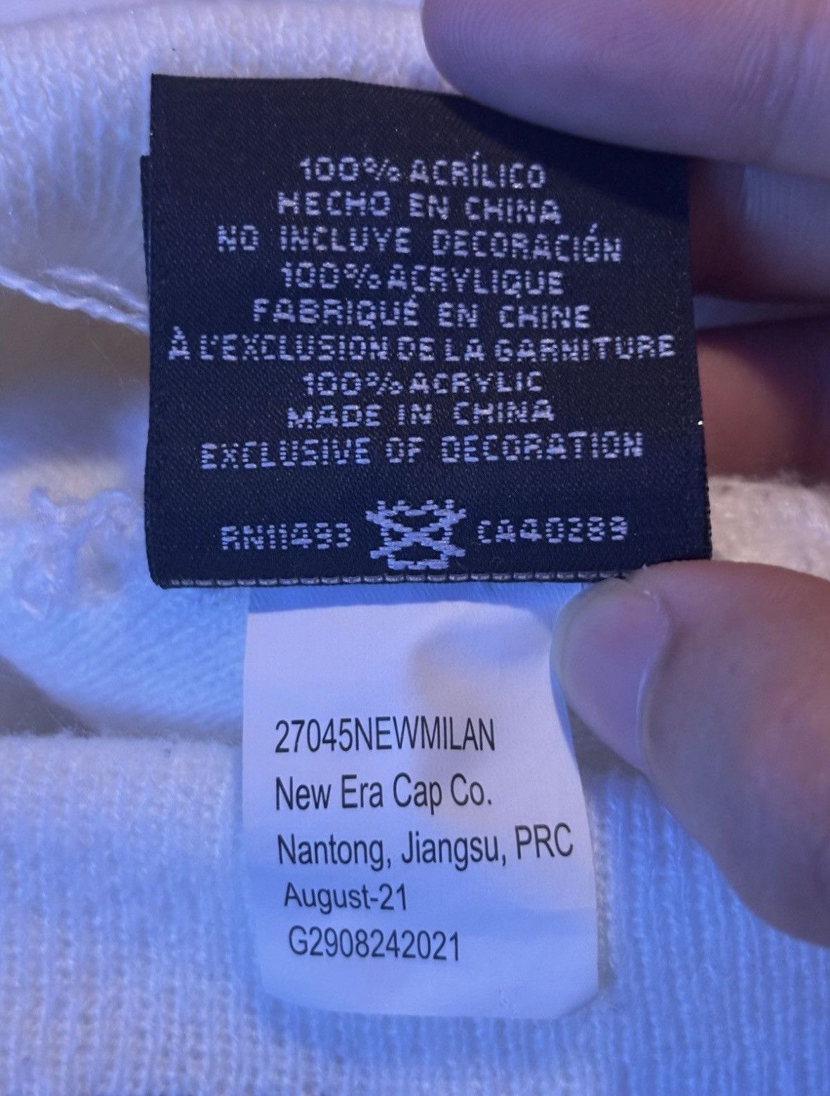 New Era × Supreme Supreme New Era Box Logo Beanie White Size ONE SIZE - 5 Thumbnail