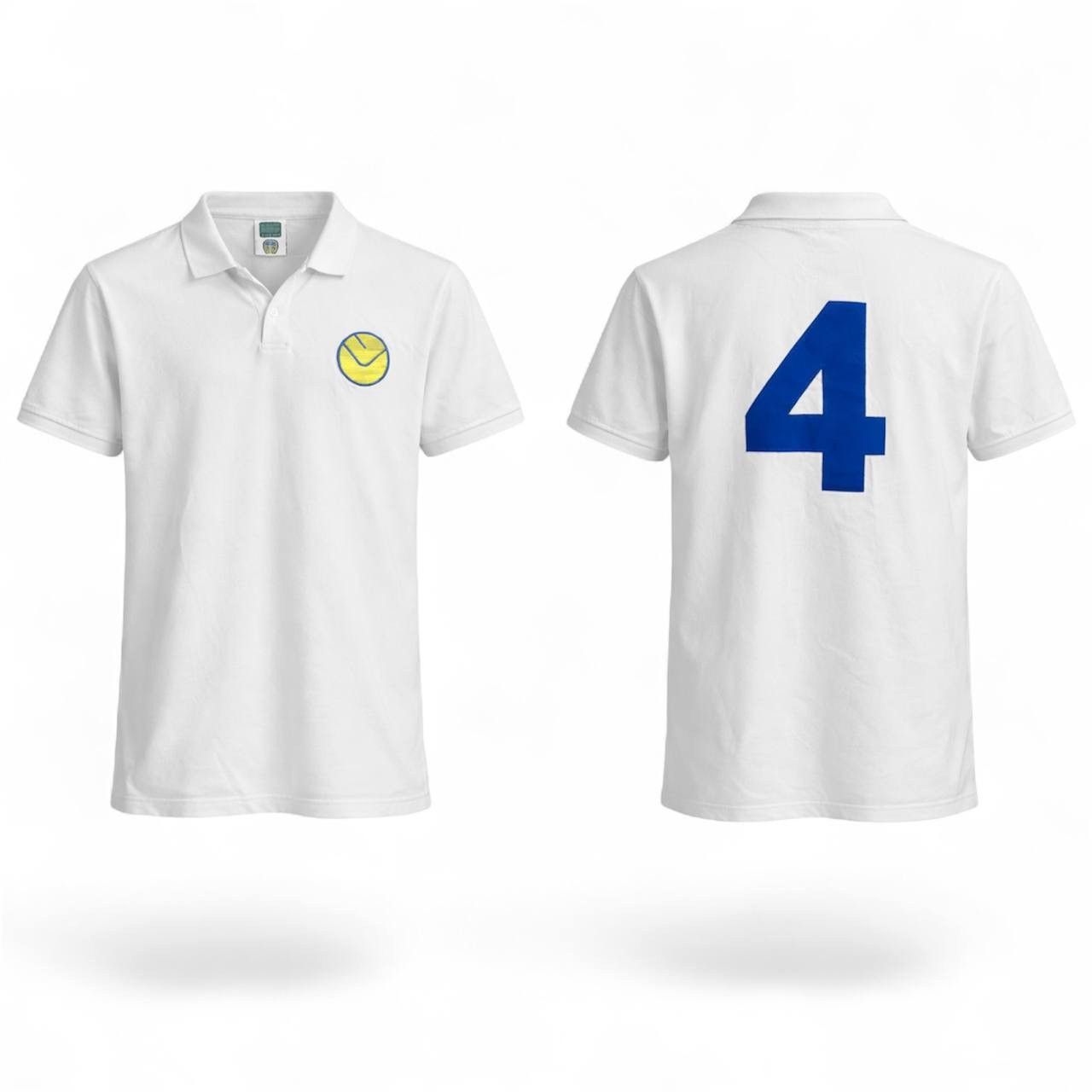 Vintage 1974 LEEDS UNITED #4 BREMNER HOME REMAKE SOCCER JERSEY SHIRT Size US M / EU 48-50 / 2 - 3 Thumbnail