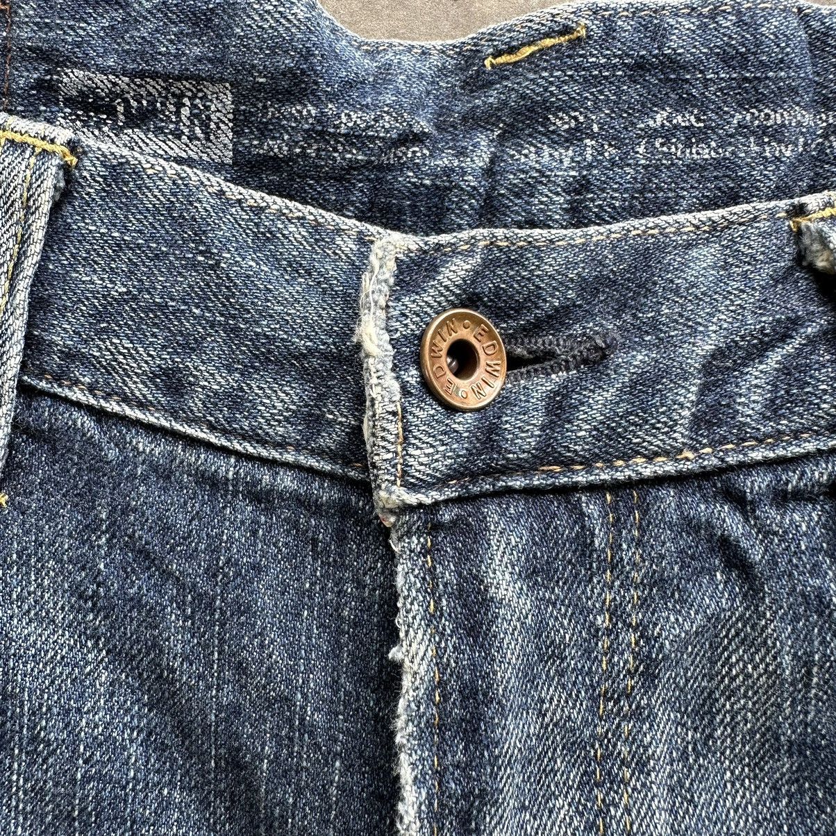 Japanese Brand Vintage Edwin Faded Distressed Denim Jean Pant W34 Size US 34 / EU 50 - 6 Thumbnail