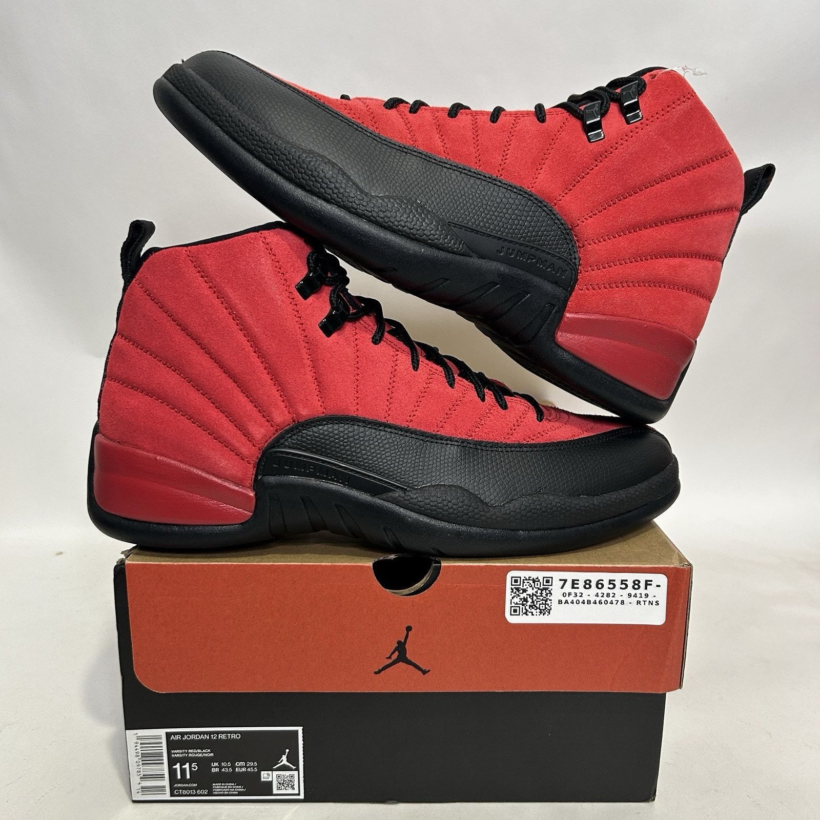 Nike Nike Air Jordan 12 Retro “Reverse Flu Game” Size US 11.5 / EU 44-45 - 1 Thumbnail