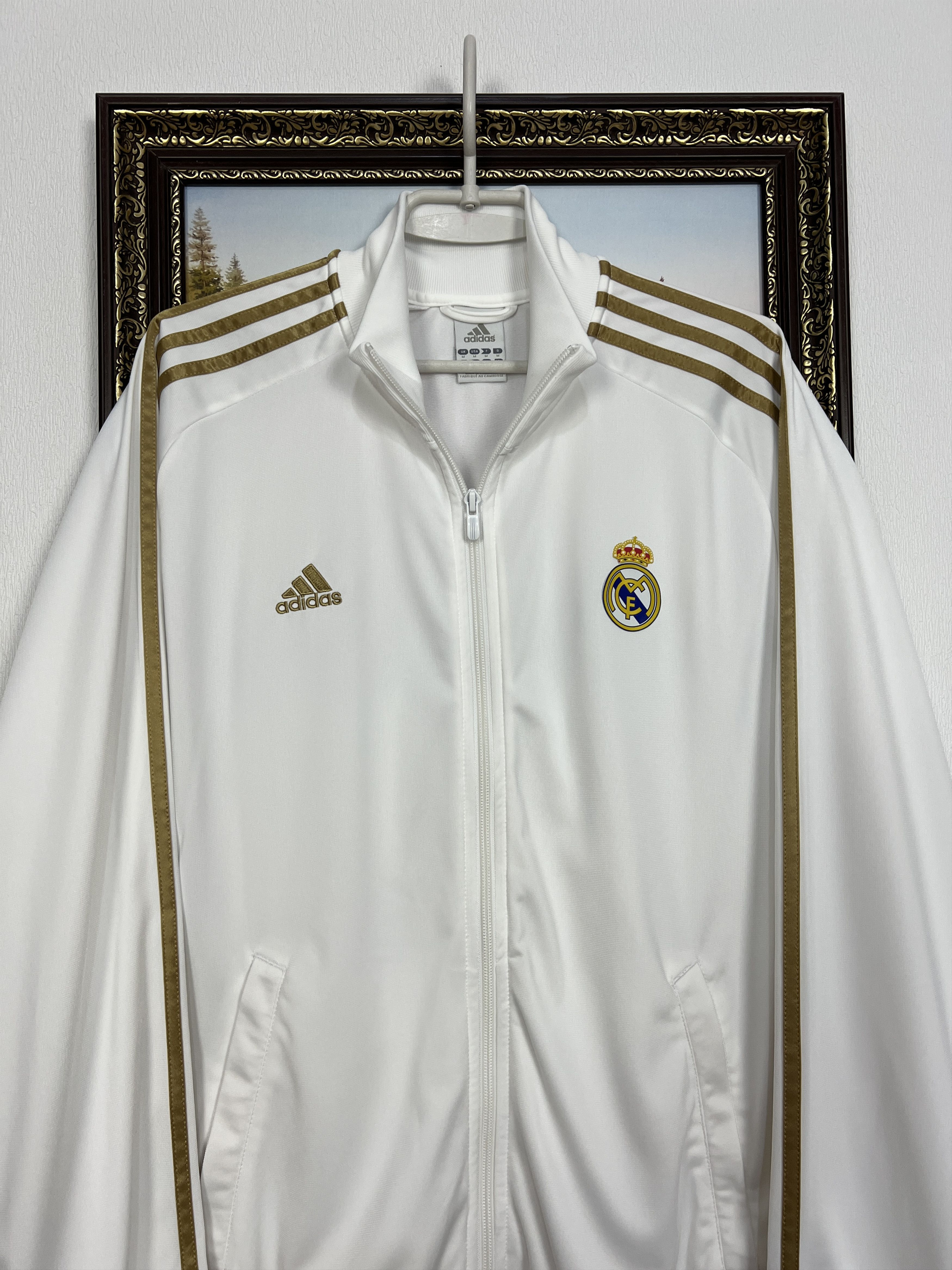 Adidas Vintage Adidas Real Madrid Football Jacket Soccer Track Top Size US M / EU 48-50 / 2 - 2 Thumbnail