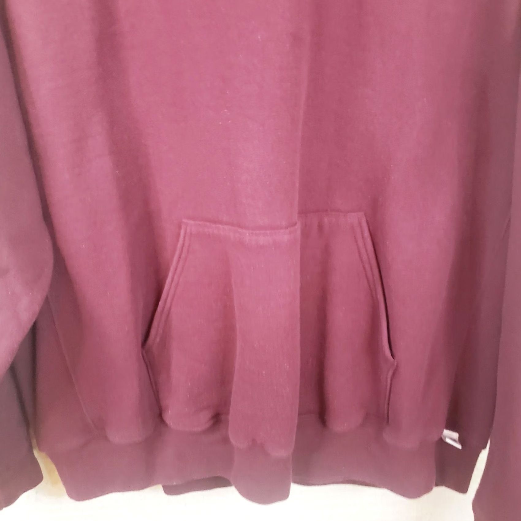 Russell Athletic VINTAGE Russell Athletic Hoodie Men 2XL Maroon Jersey Grunge 90s Pockets Pullover Size US XXL / EU 58 / 5 - 4 Thumbnail