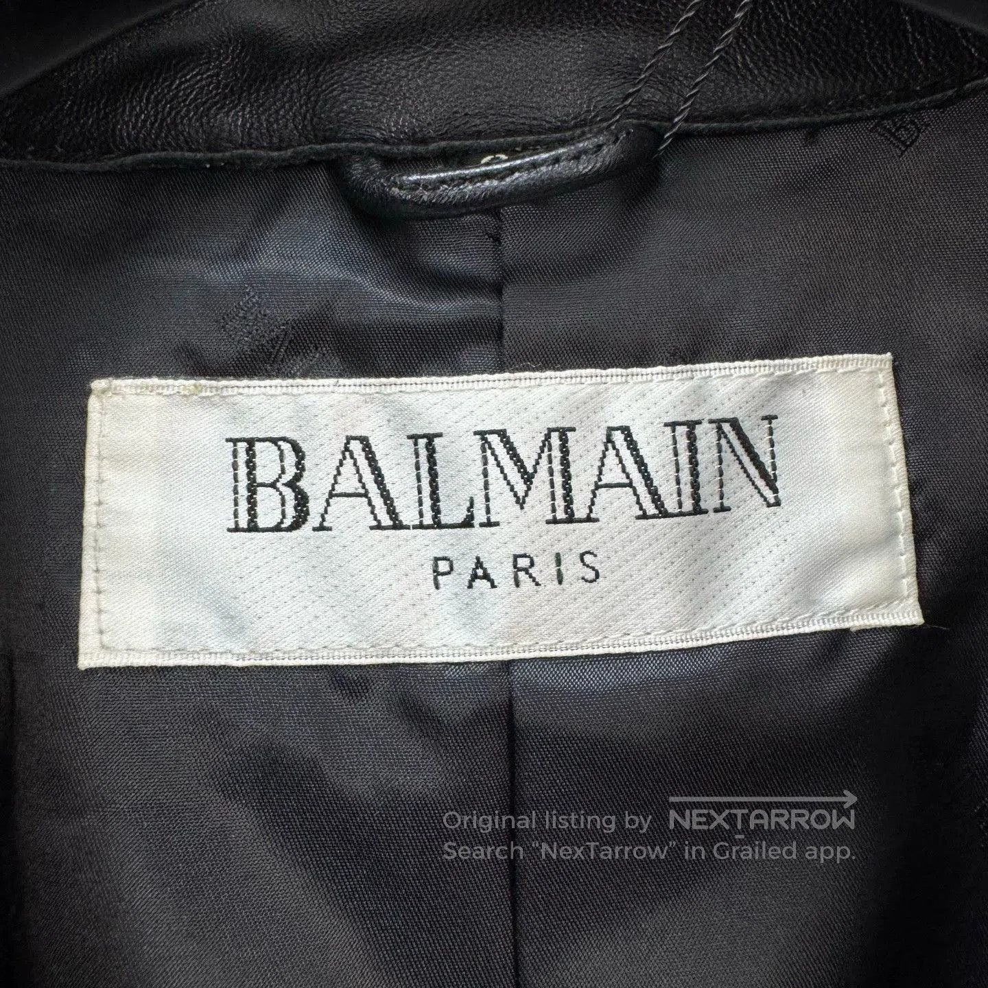 Balmain Balmain Black Printed Leather Outerwear. Size US M / EU 48-50 / 2 - 6 Thumbnail