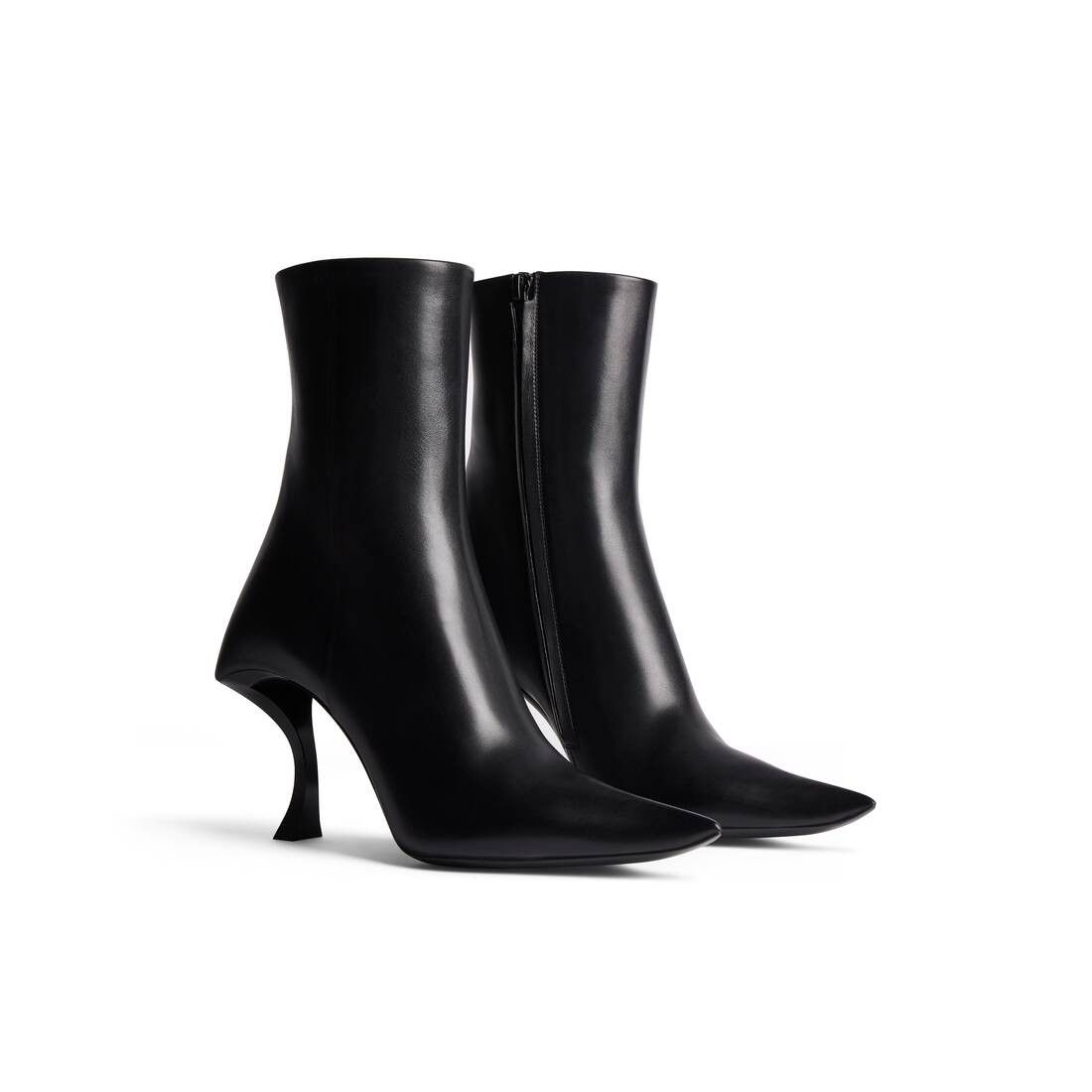 Balenciaga o1mt1gz0325 Hourglass 100mm Booties in Black Size US 9 / IT 39 - 2 Thumbnail