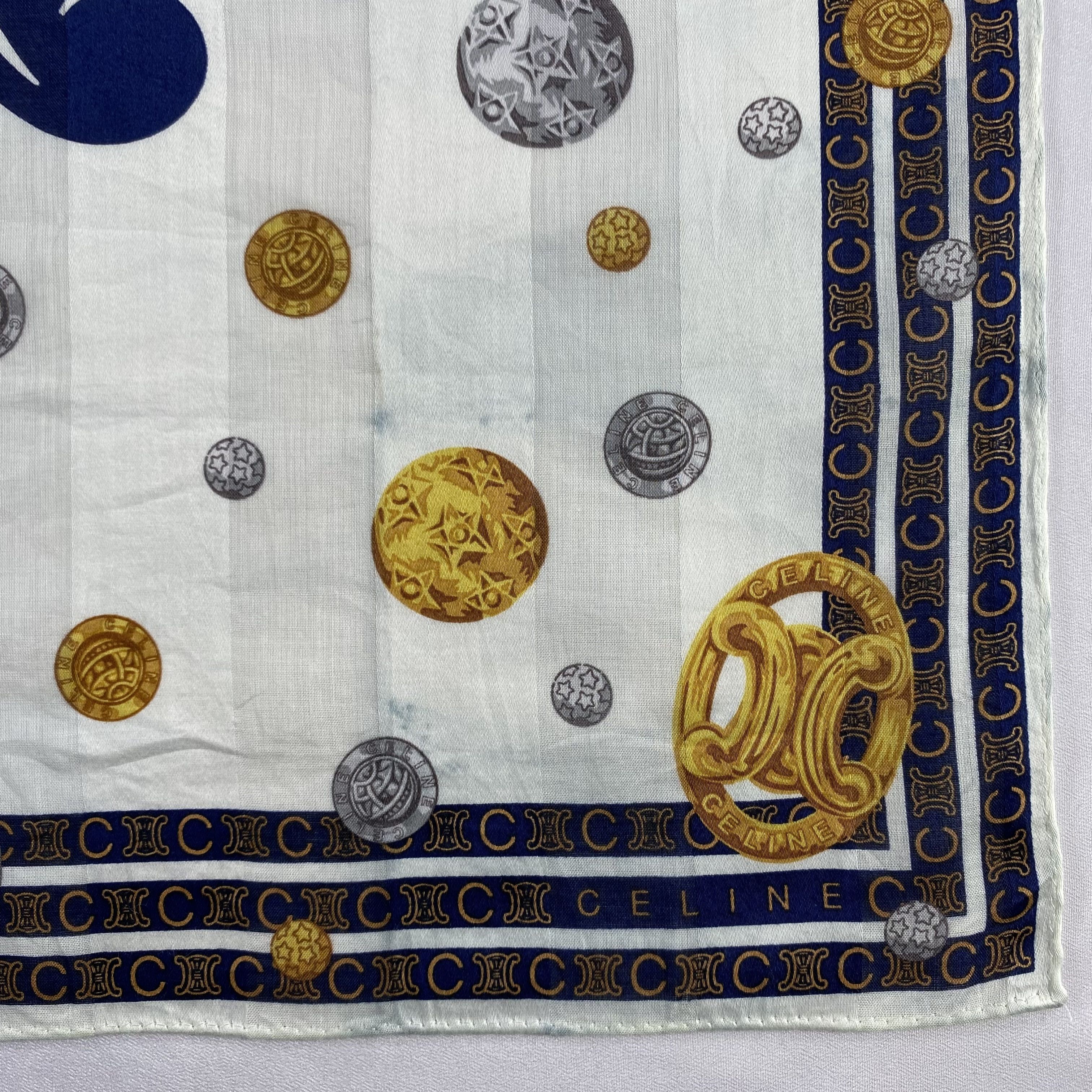 Celine × Vintage Celine Neckerchief / Bandana / Handkerchief-P1873 Size ONE SIZE - 2 Thumbnail
