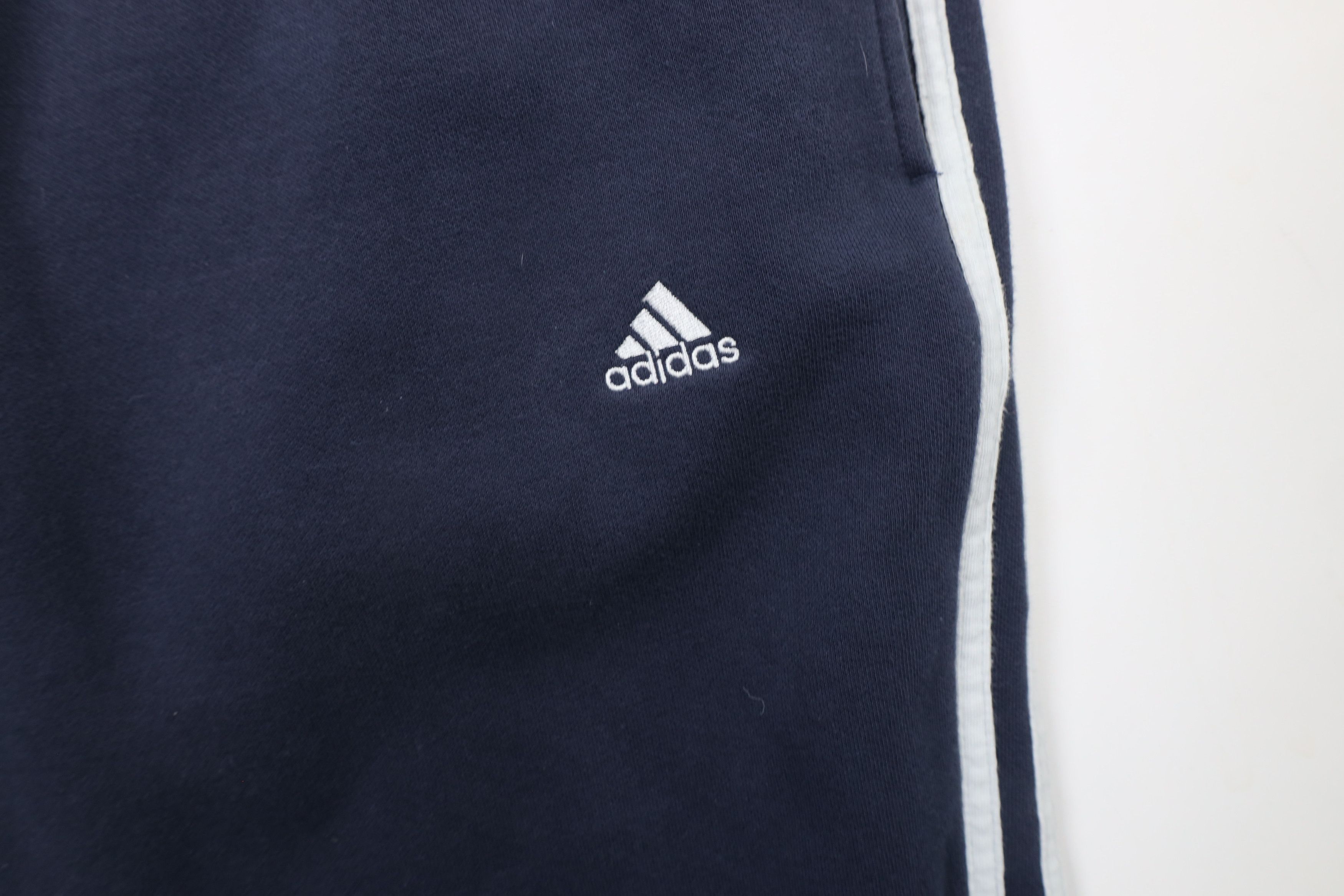 Adidas × Vintage Vintage Adidas Spell Out Striped Wide Leg Sweatpants Blue Size US 40 / EU 56 - 5 Thumbnail