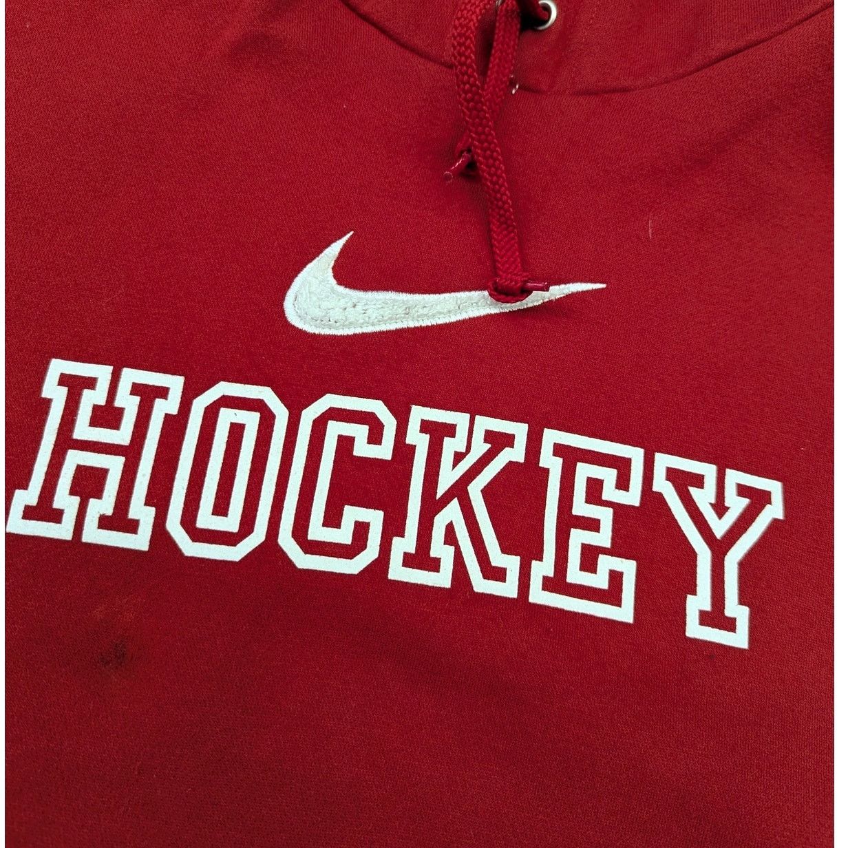Nike × Vintage Vintage Nike Hockey Center Swoosh Made in Canada Hoodie Size US XXL / EU 58 / 5 - 2 Thumbnail