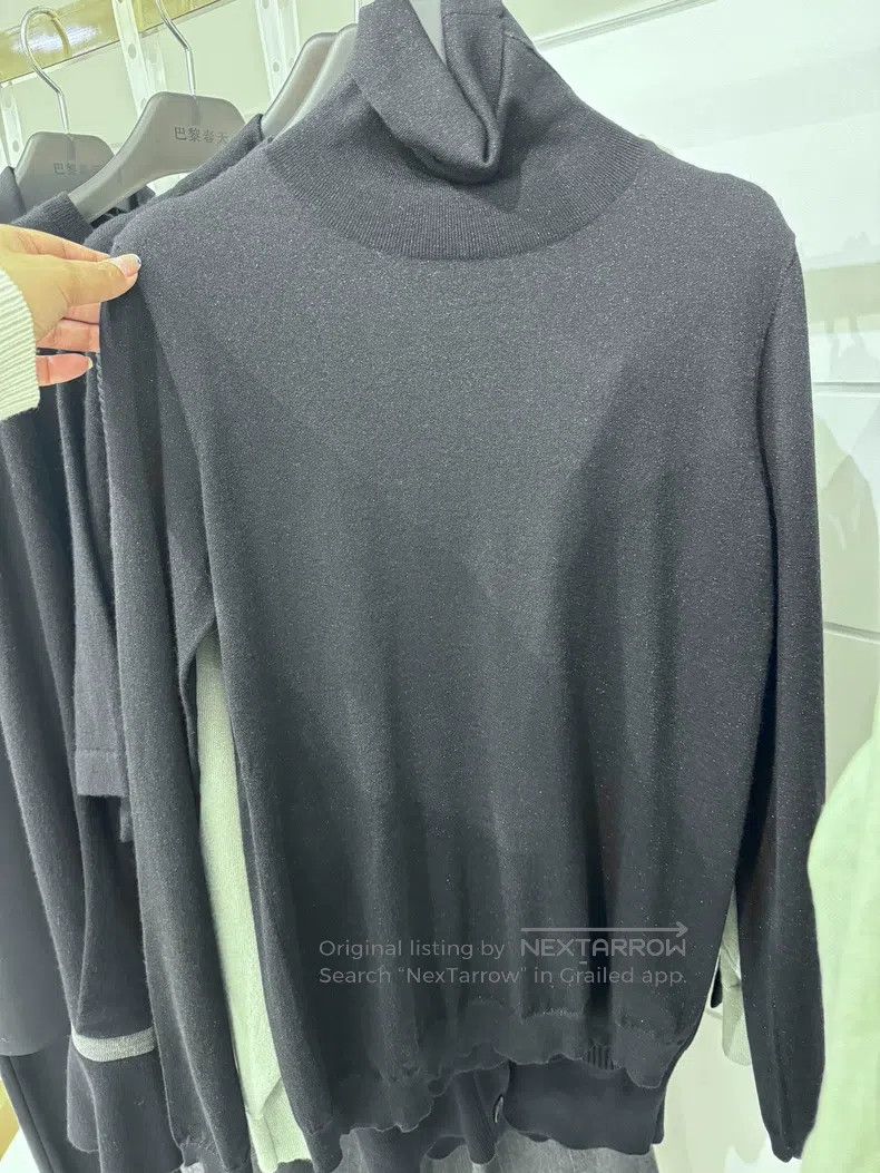 Brunello Cucinelli Brunello Cucinelli High-neck Knit Top Size L / US 10 / IT 46 - 1 Thumbnail