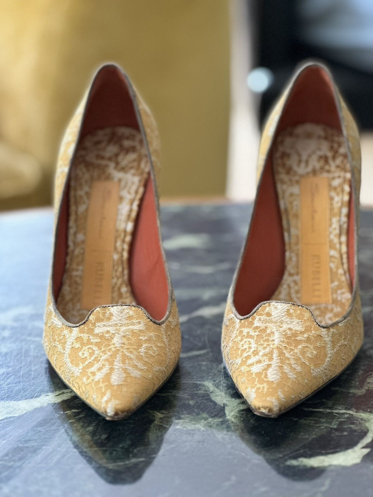 Santoni Santoni x Rubelli Heels Size US 7.5 / IT 37.5 - 1 Thumbnail
