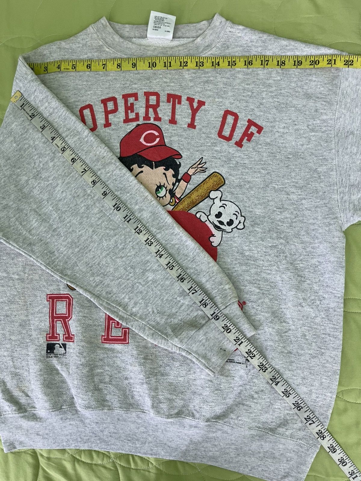 MLB Vintage 90's Betty Boop Cincinnati Reds MLB 1992 Sweatshirt Size US L / EU 52-54 / 3 - 11 Thumbnail