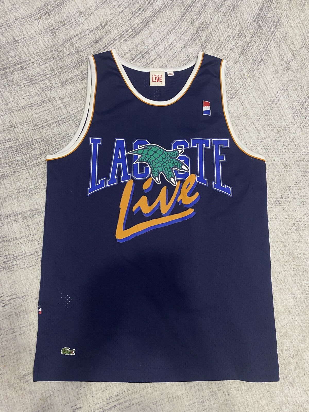 Lacoste Lacoste L!VE "Croc Claw" Mesh Basketball Jersey - Like New Size US M / EU 48-50 / 2 - 1 Thumbnail