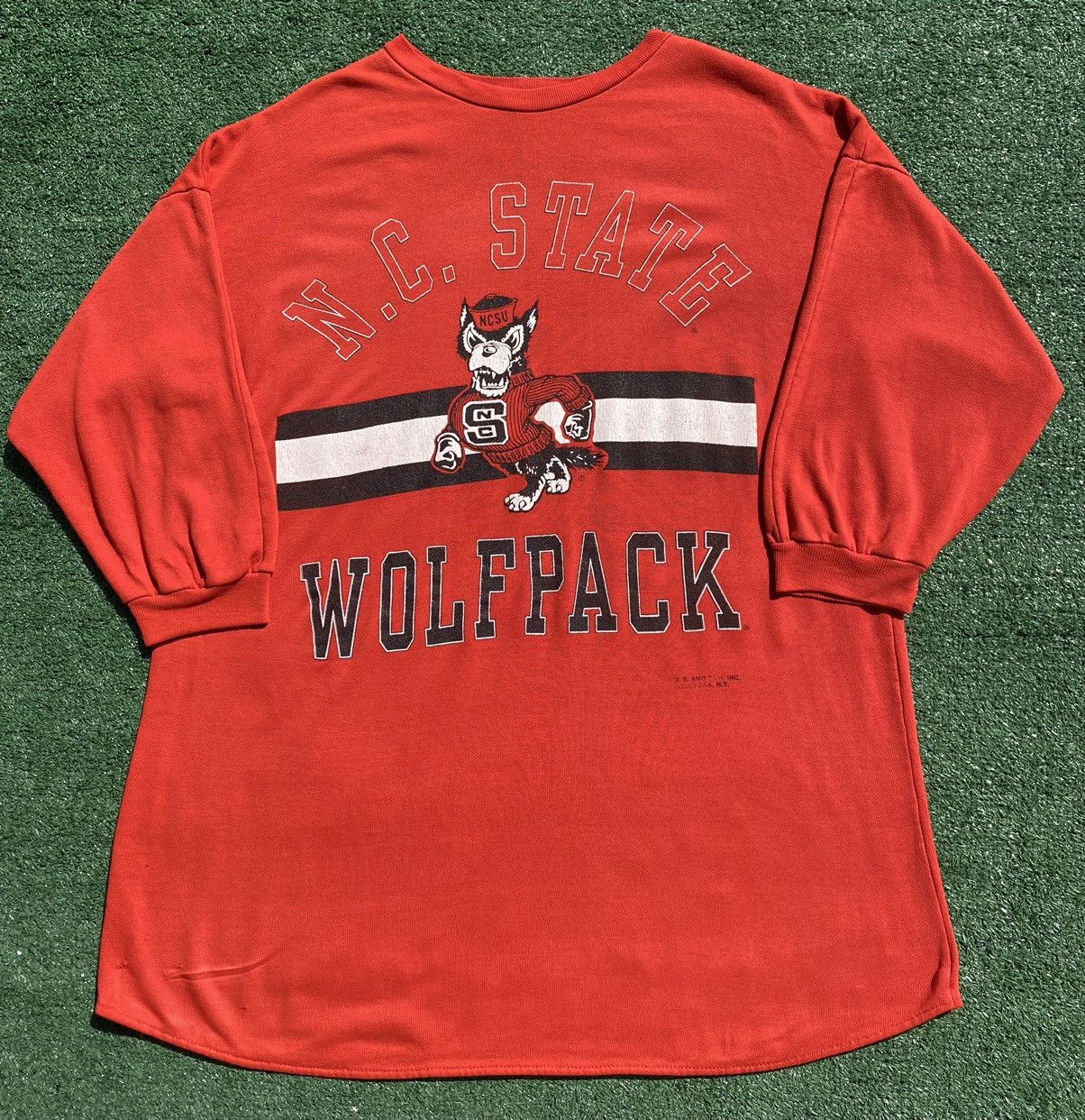Vintage VTG 90’s North Carolina Wolfpack Pajama Shirt Distressed Size L / US 10 / IT 46 - 1 Thumbnail