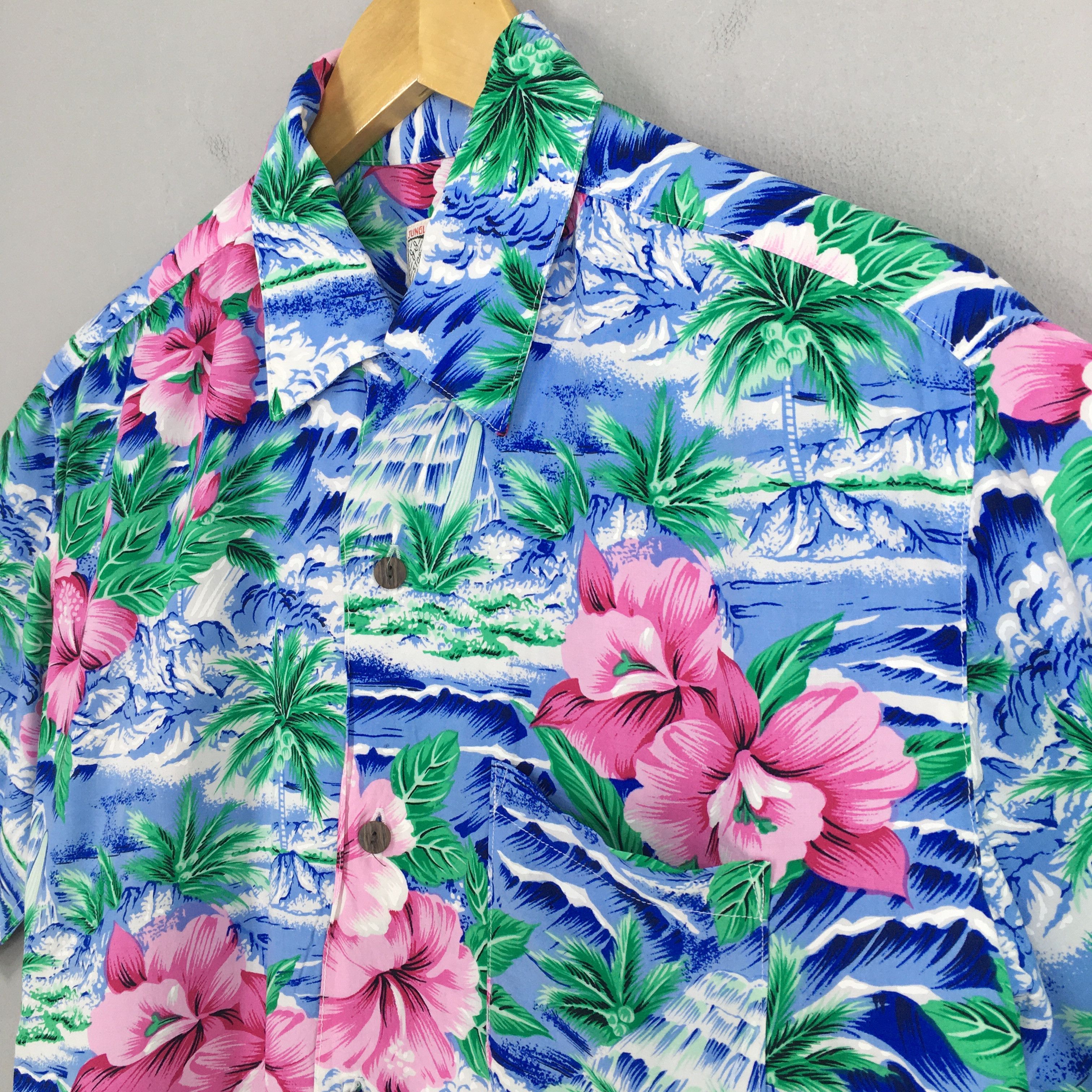 Japanese Brand Japanese Jungle Storm Hawaii Hibiscus Floral Shirt Medium Size US M / EU 48-50 / 2 - 3 Thumbnail