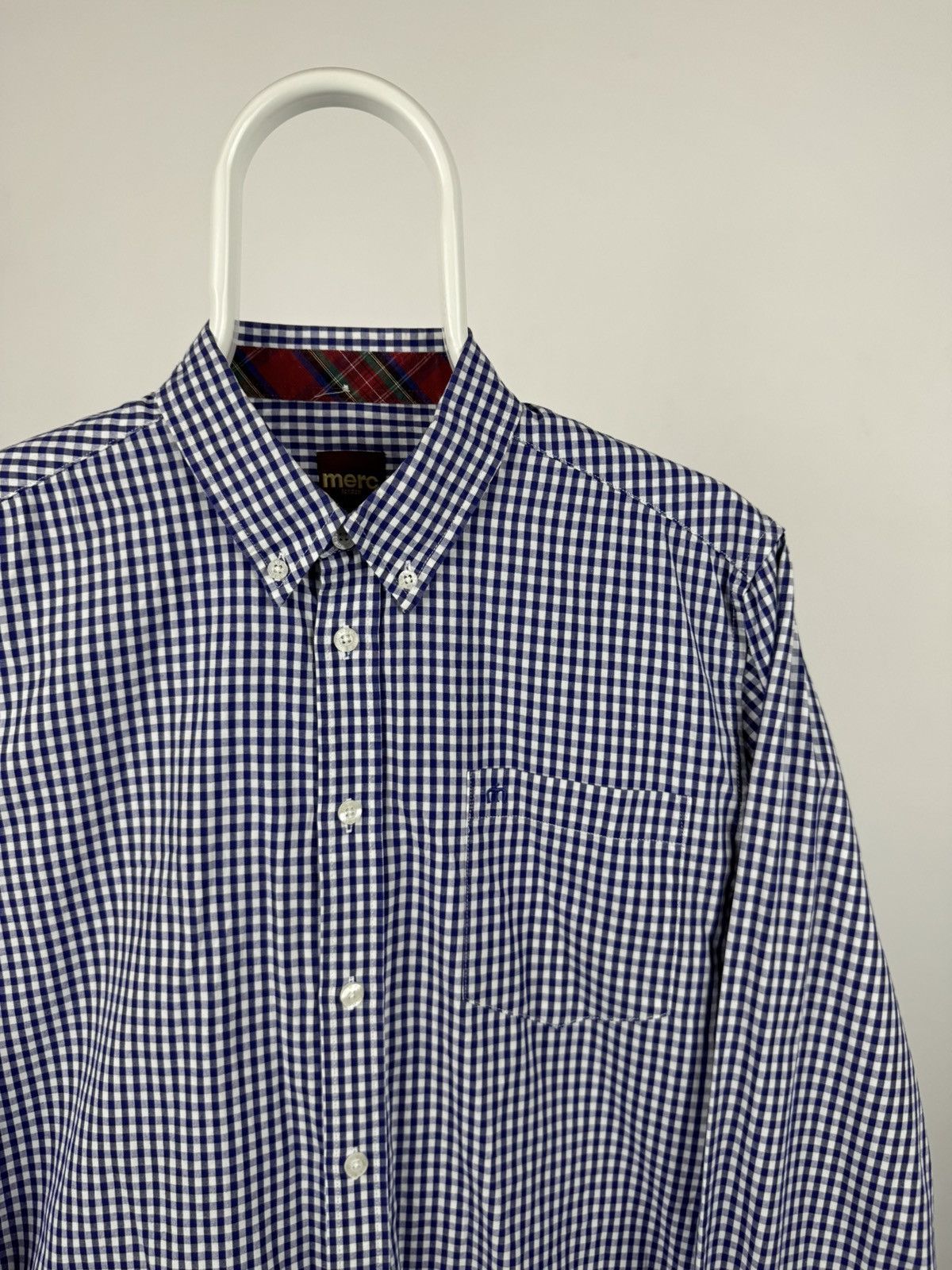 Vintage Merc London Checkered Long Sleeve Shirt Size US M / EU 48-50 / 2 - 2 Thumbnail