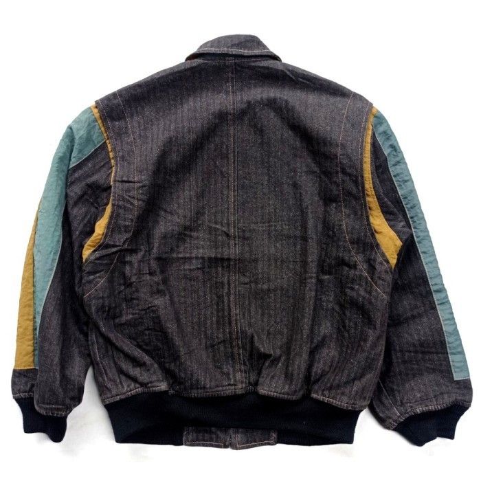 Japanese Brand × Vintage StormIsland Japan tritone bomber denim jaket sherpa lining Size US M / EU 48-50 / 2 - 4 Thumbnail
