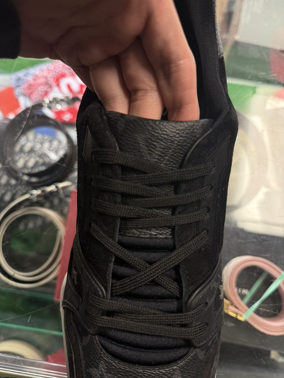 Louis Vuitton Louis Vuitton Black Trainer Size UK11/12US $1370 Retail Size US 12 / EU 45 - 5 Thumbnail