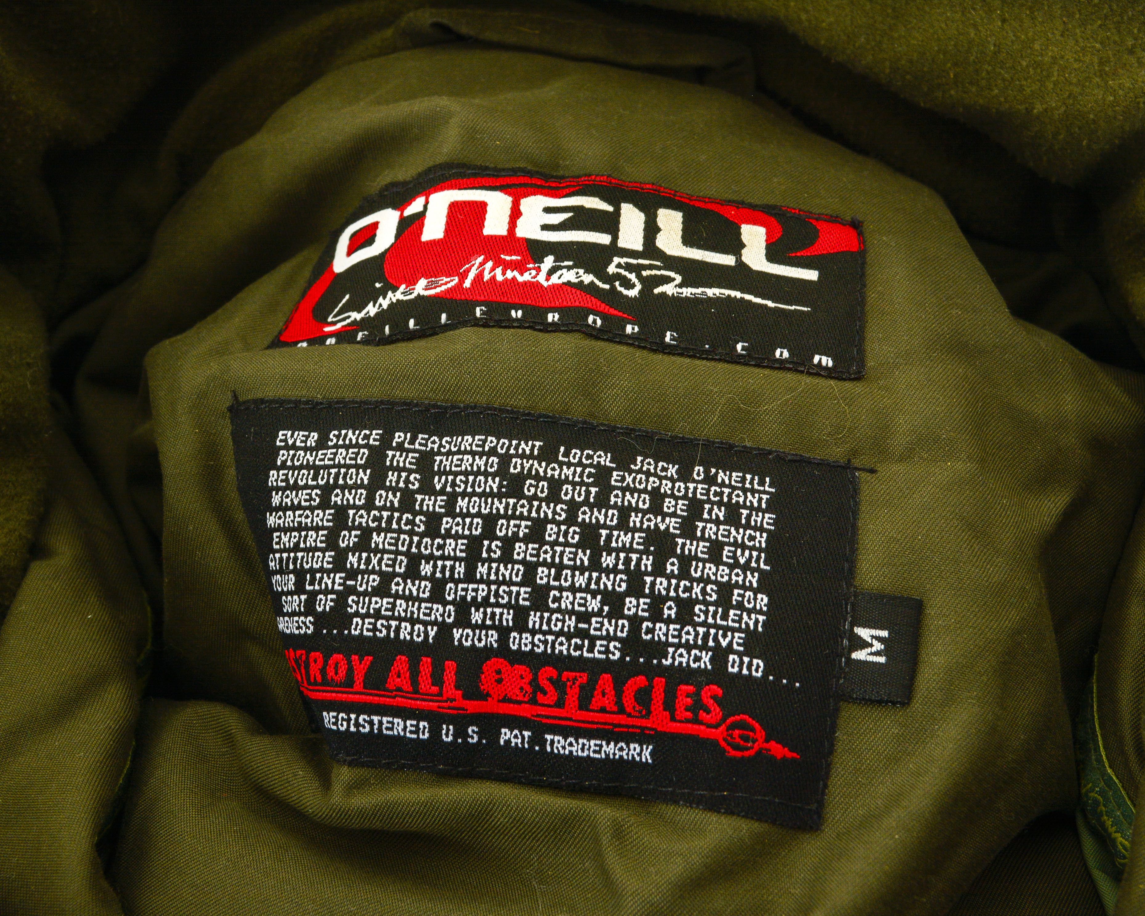 O'Neill Women M Jacket Bomber Parka Hooded Khaki Waterproof Coat Size M / US 6-8 / IT 42-44 - 4 Thumbnail