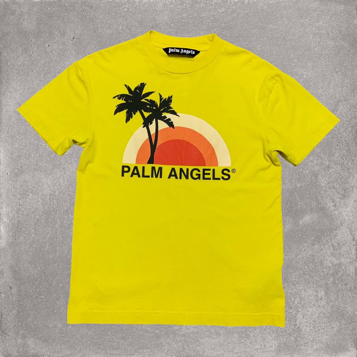 Palm Angels Palm Angels Small Sunset Yellow Tee Size US S / EU 44-46 / 1 - 1 Thumbnail