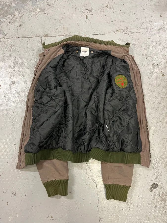 Moschino Moschino Contrast Stitch Brown Bomber Jacket Size US M / EU 48-50 / 2 - 7 Thumbnail