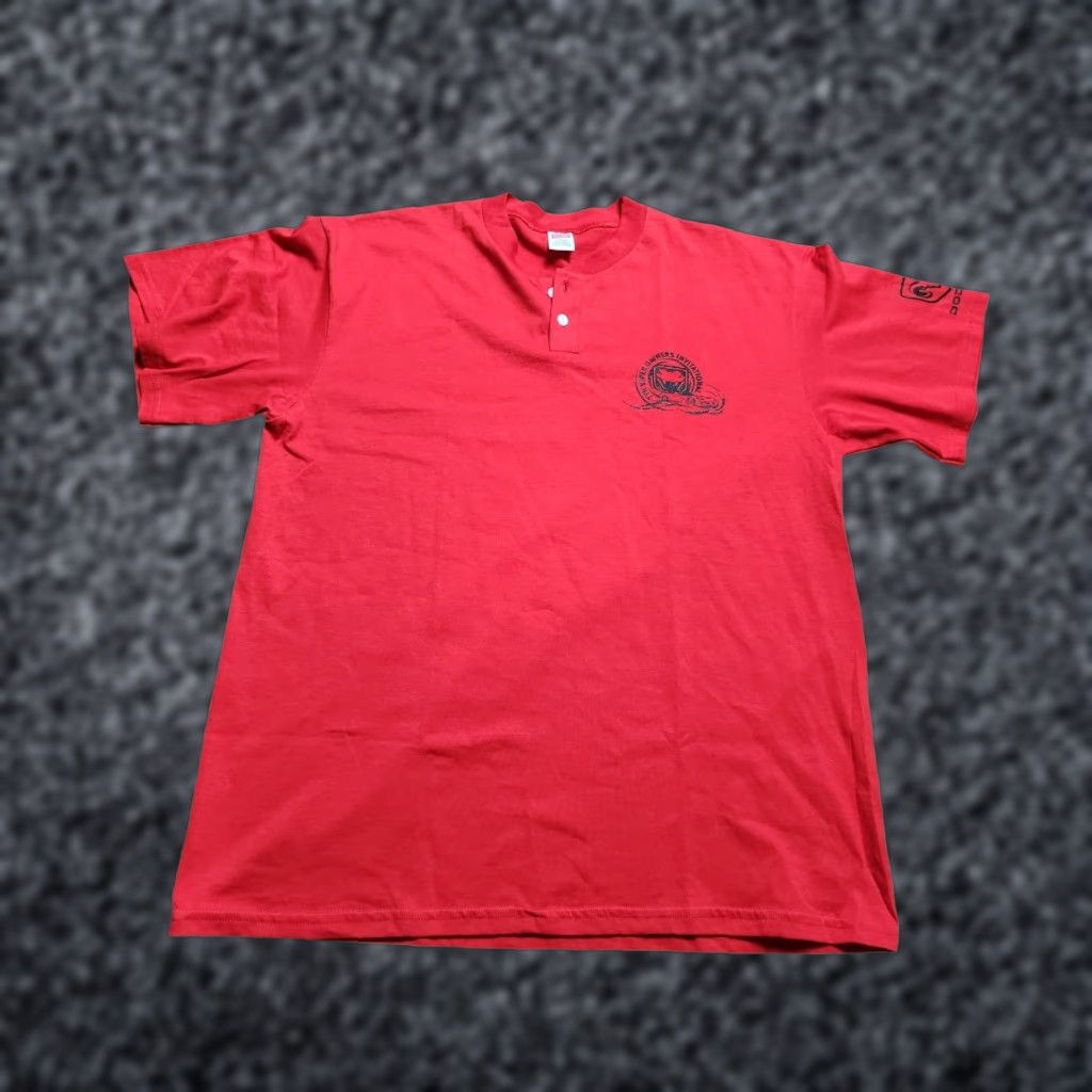 Soffe VINTAGE Soffe T-Shirt Men XL Dodge VIPER Owners 7th Annual Invitational Double Sided Red Cotton Cars USA 2000s Mens Size US XL / EU 56 / 4 - 1 Thumbnail
