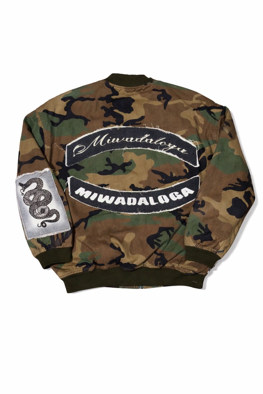 Japanese Brand Raf simons riot style x Y2K x camo Bomber jacket Size US L / EU 52-54 / 3 - 2 Thumbnail