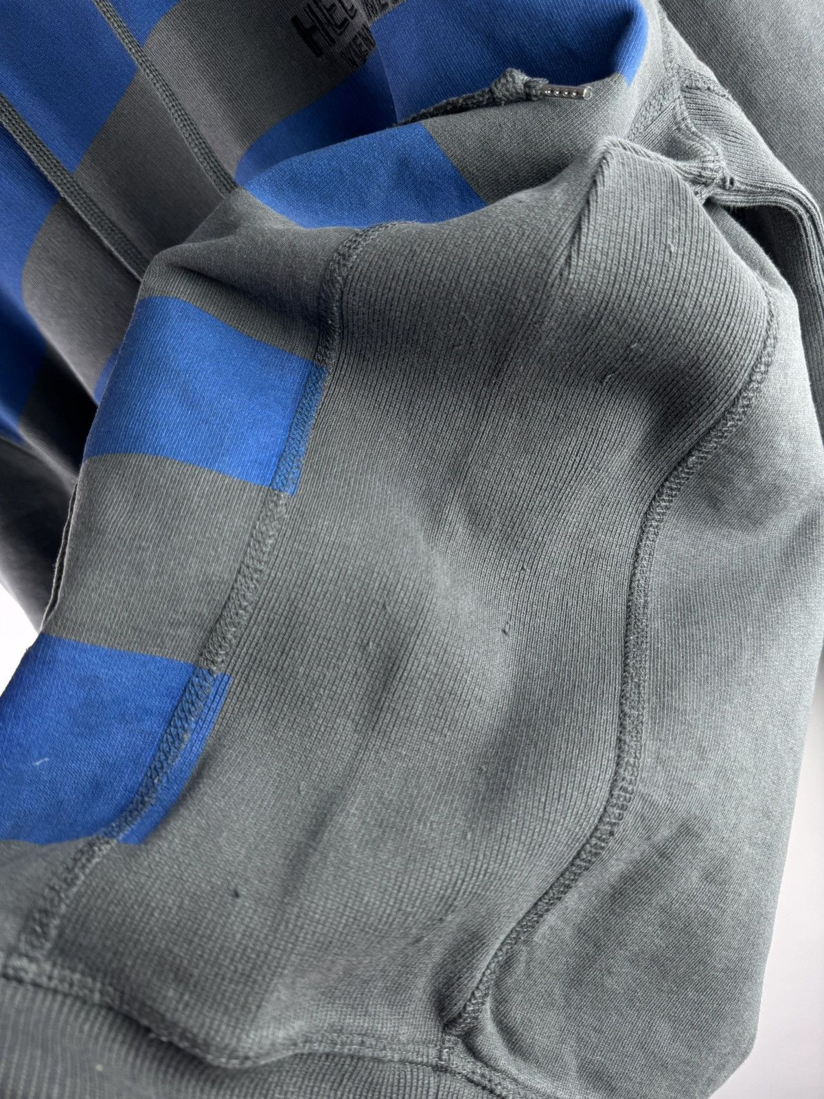 Helmut Lang Helmut Lang Blue Striped “Standard Bars” Hoodie Size US XL / EU 56 / 4 - 18 Thumbnail