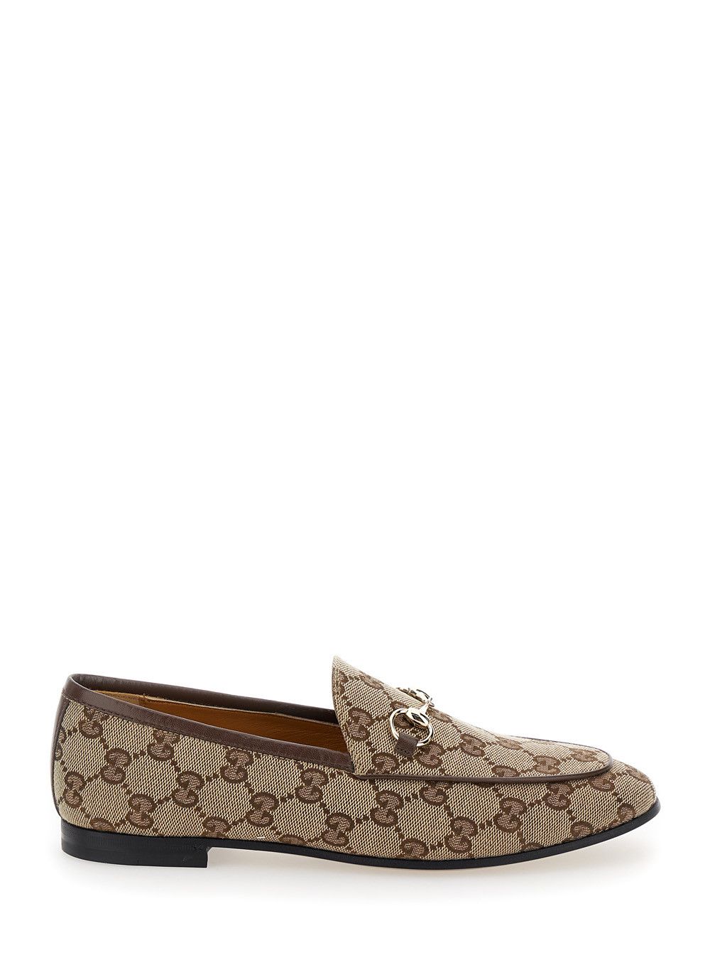 Gucci 'Jordan' Beige Loafers with Horsebit Detail in Original GG Canvas for Women Size US 9.5 / IT 39.5 - 1 Thumbnail