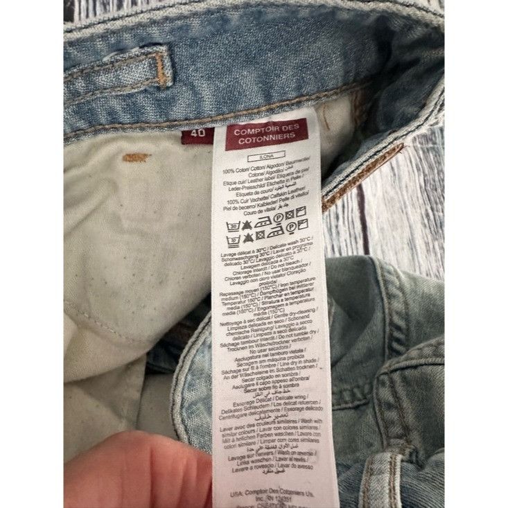 Other COMPTOIR DES COTONNIERS Light Wash Straight Leg Jeans Size 30" / US 8 / IT 44 - 6 Thumbnail