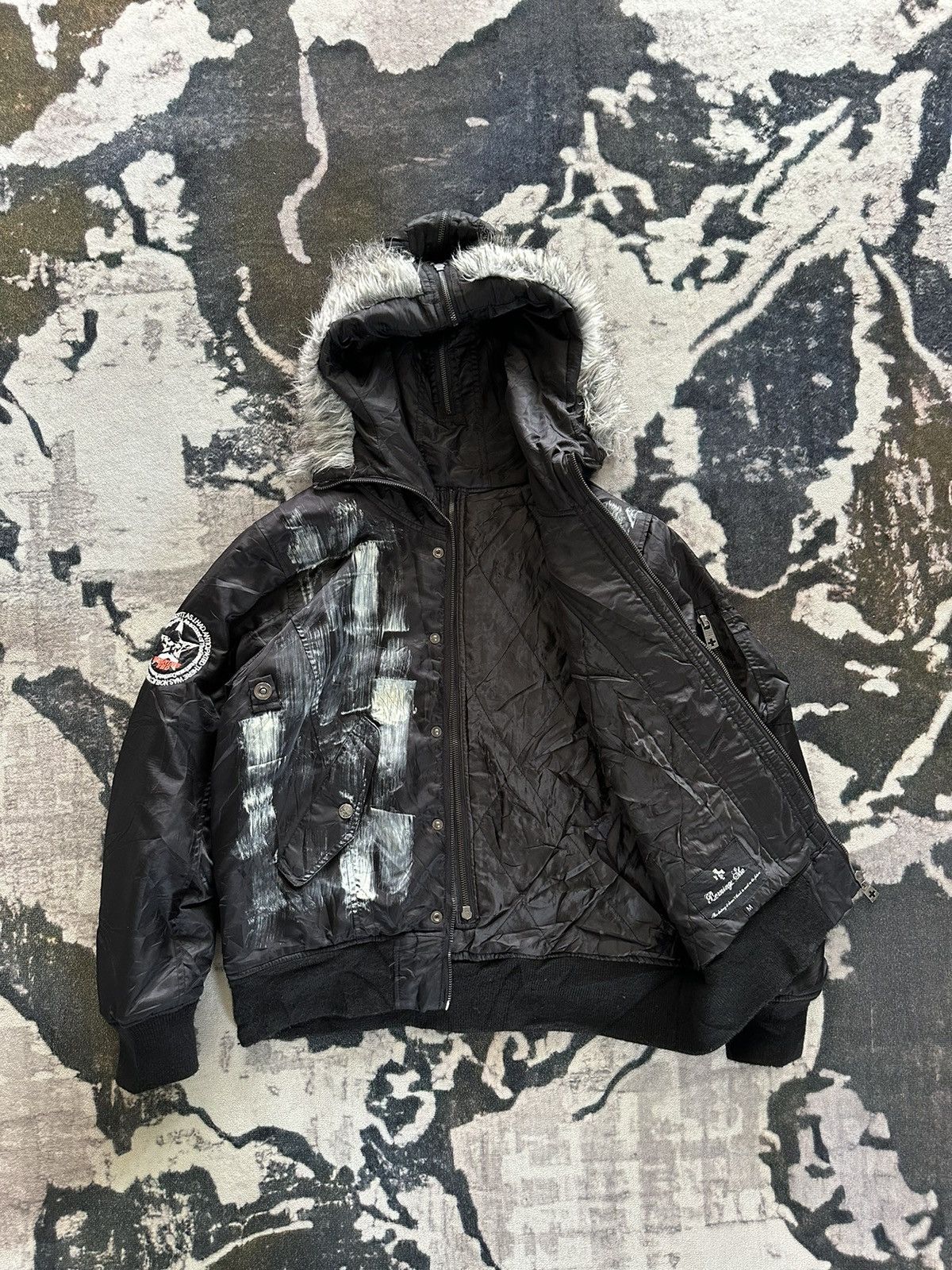 BERNINGS SHO 00’s Berning Sho punk bomber zipper jacket Size US M / EU 48-50 / 2 - 2 Thumbnail