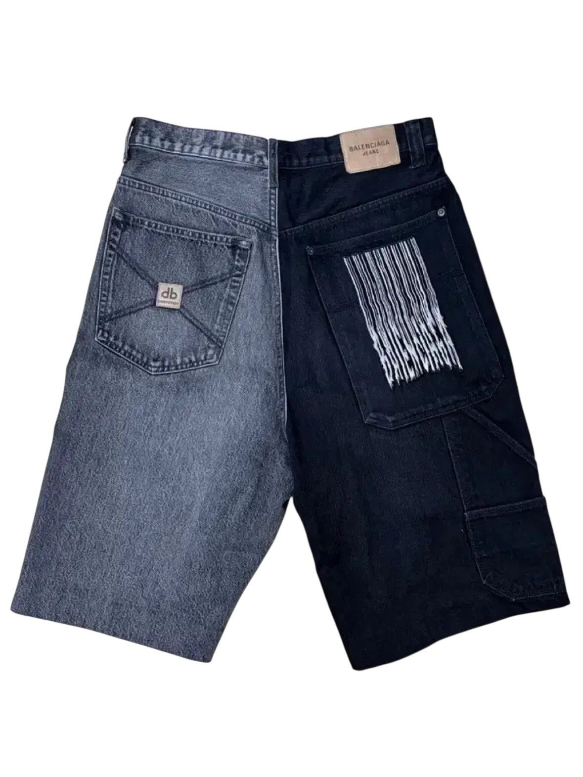 Balenciaga Balenciaga Two Tone Barcode Short Size US 30 / EU 46 - 3 Thumbnail