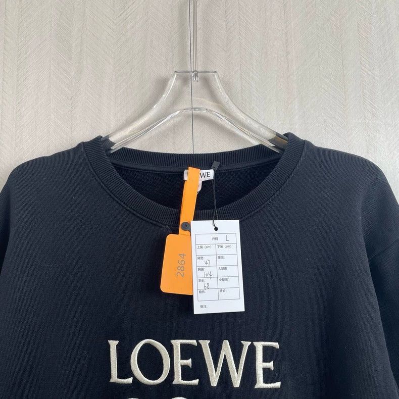 Loewe loewe classic logo embroidered sweatshirt Size US L / EU 52-54 / 3 - 2 Thumbnail