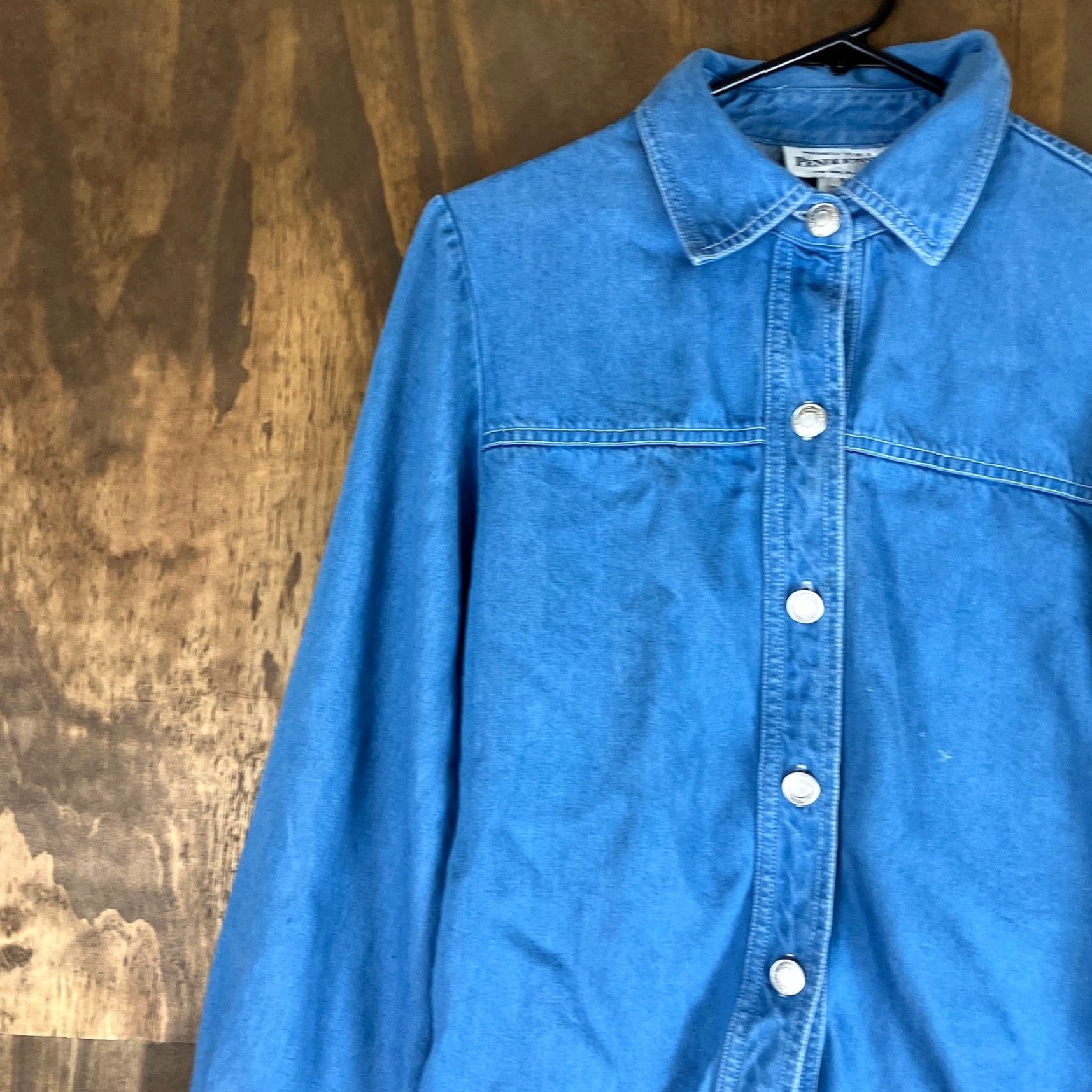 Pendleton Pendleton Womens Shirt Blue Chambray Tencel Button-Down Long Sleeve Small Size S / US 4 / IT 40 - 4 Thumbnail