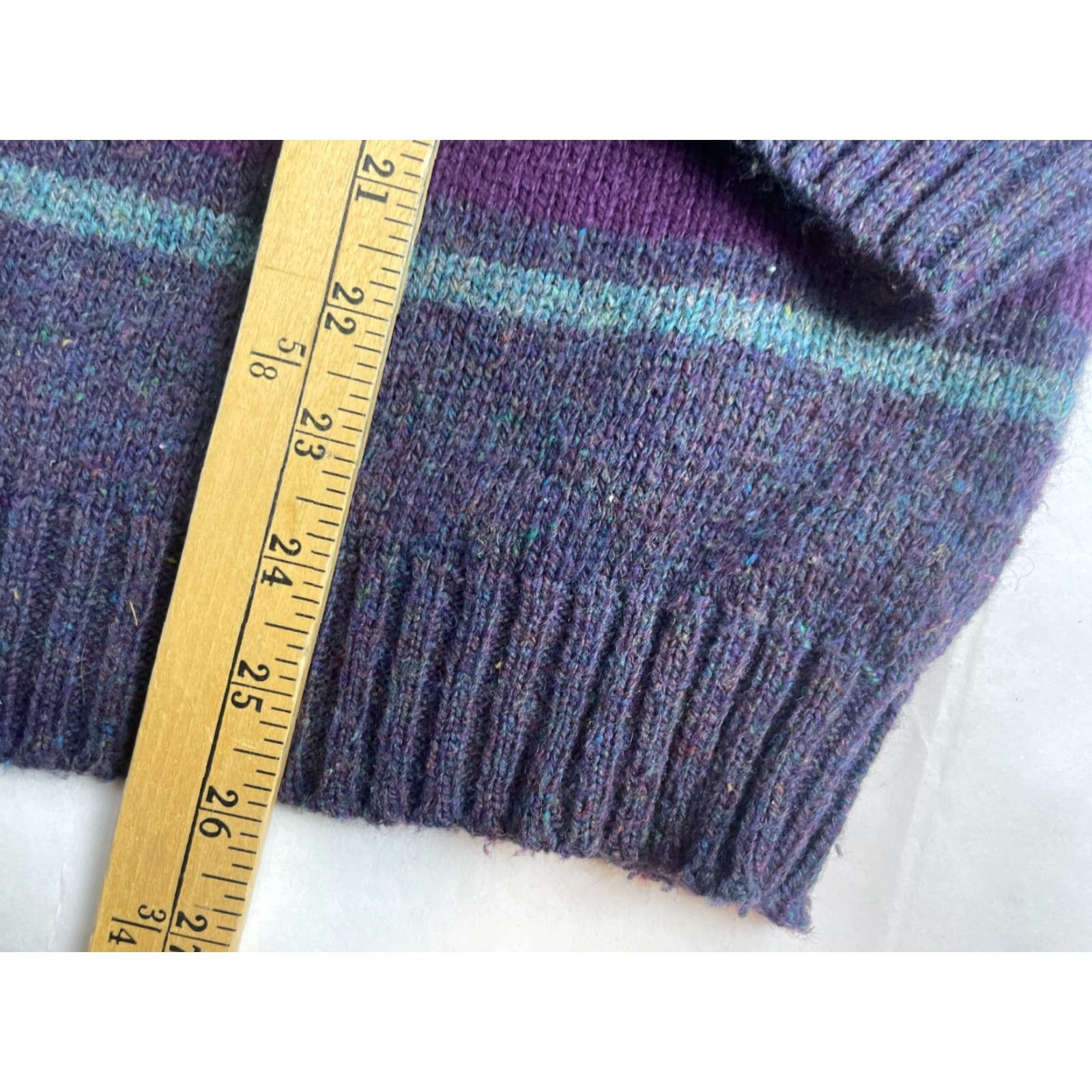 Vintage Concrete Sweater Mens Size M Purple Pullover Wool Blend Crew Neck Long Sleeve Knitted Size US M / EU 48-50 / 2 - 5 Thumbnail