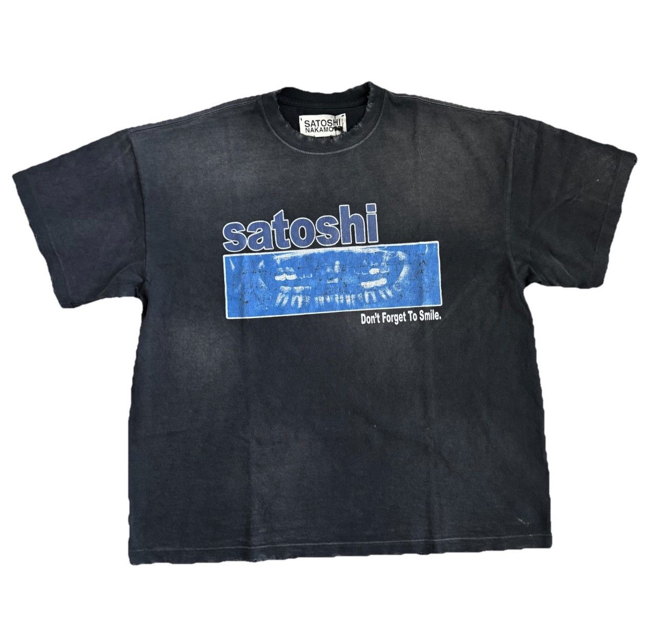 Satoshi Nakamoto Tech Giant Short Sleeve Tee Shirt Black | Grailed