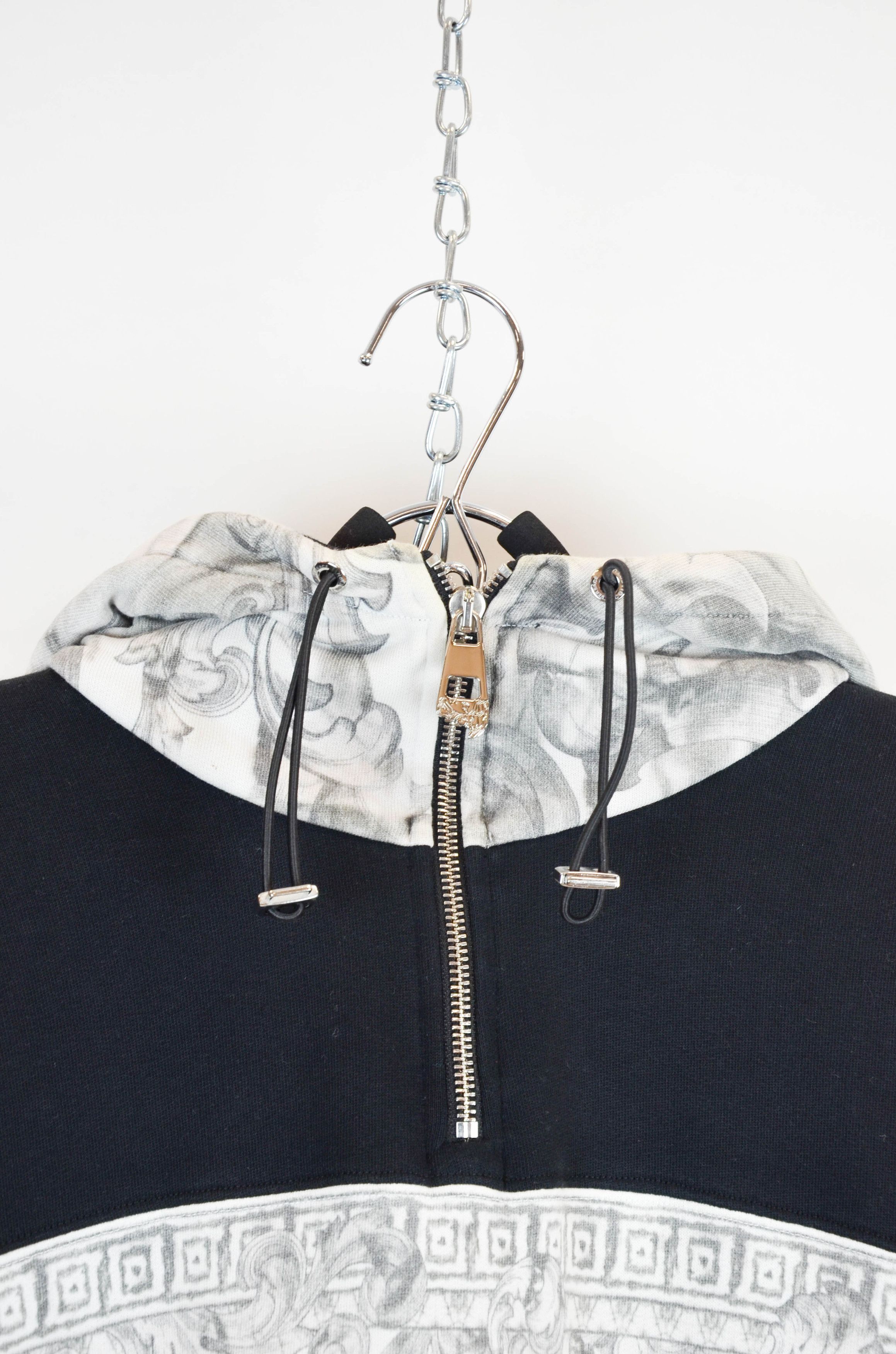 Versace Versace Collection Baroque Print Half-Zip Hoodie – Size L Size US L / EU 52-54 / 3 - 8 Thumbnail