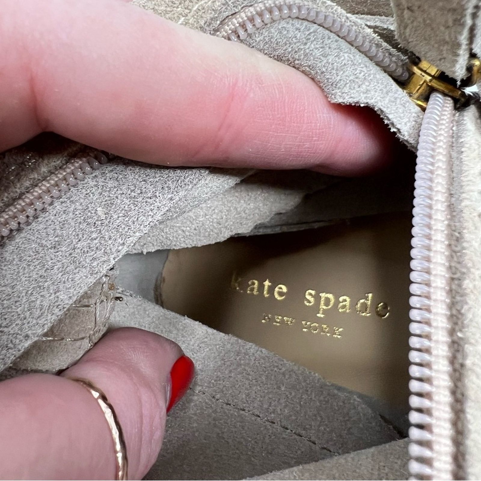 Kate Spade Kate Spade Leather Suede Tie Ankle Boots sz 8.5 Size US 8.5 / IT 38.5 - 6 Thumbnail