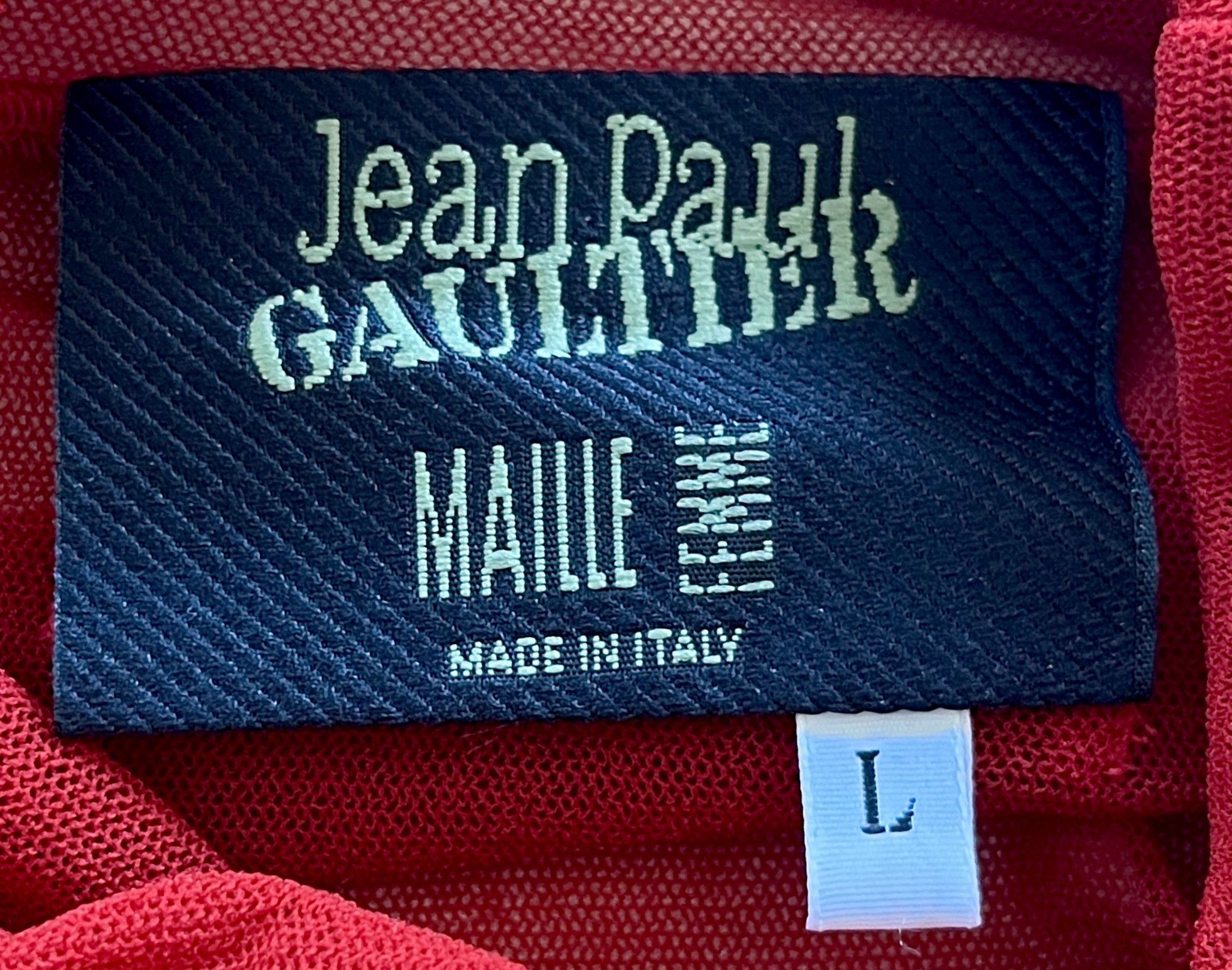 Jean Paul Gaultier Jean Paul Gaultier Sheer Asymmetric Turtleneck Blouse Size L Size L / US 10 / IT 46 - 8 Thumbnail