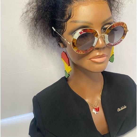 Gucci New - Gucci Brown New Gg0113s 010 Round Metal Sunglasses Size ONE SIZE - 1 Thumbnail