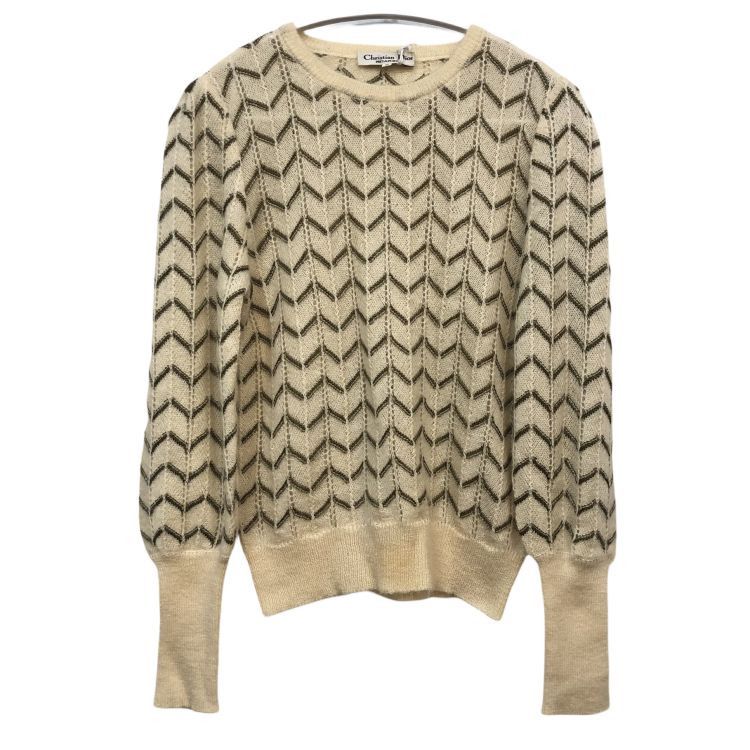 Dior Christian Dior Chevron Knit Sweater Size M Size M / US 6-8 / IT 42-44 - 1 Thumbnail