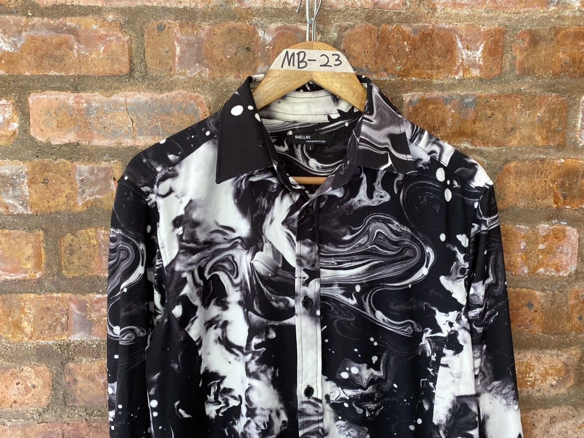 Shellac 2000s Shellac x Semantic Design Marble Galaxy long shirt Size US L / EU 52-54 / 3 - 3 Thumbnail