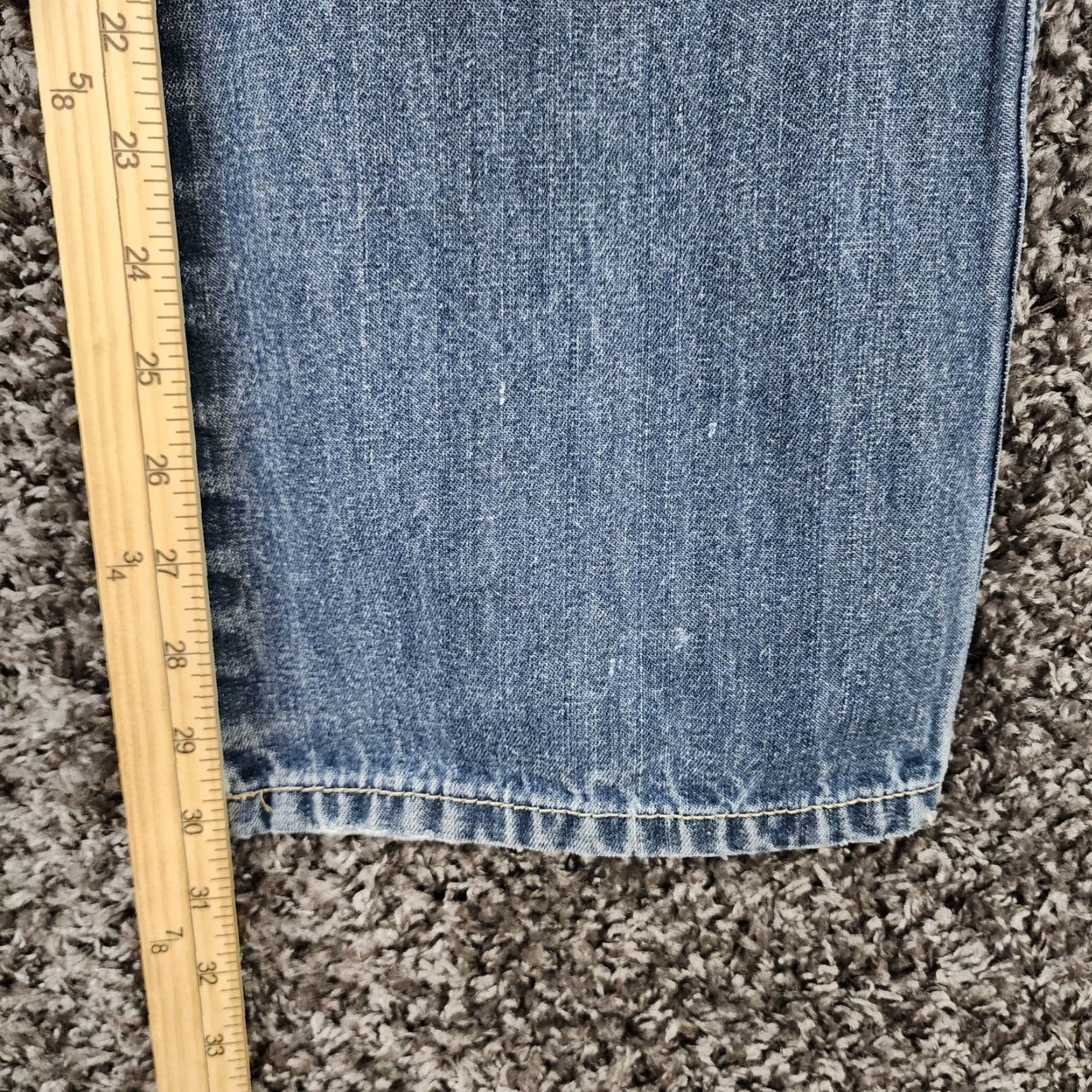 Vintage INDIGO STAR Jeans Straight Men 34x30 Distressed Blue Star Theme Casual Denim Mens 34 Inseam 30 Size US 34 / EU 50 - 4 Thumbnail