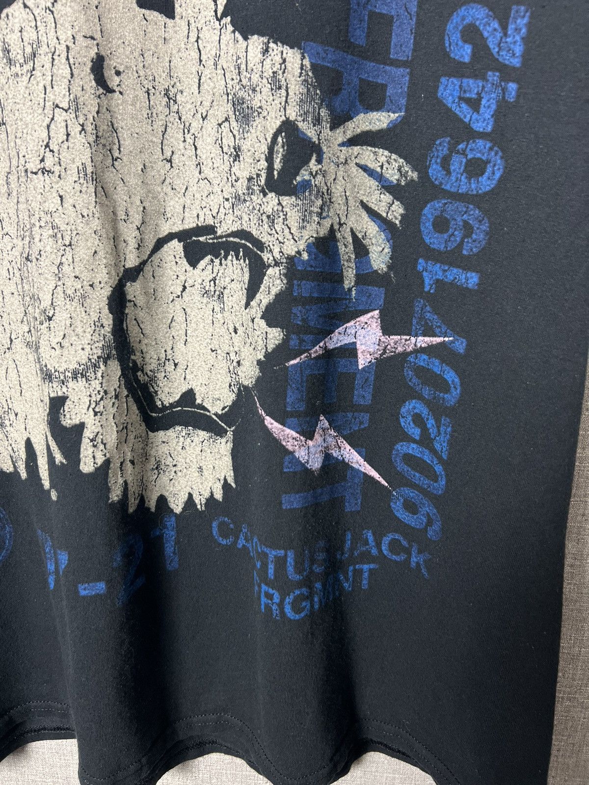 Fragment Design × Travis Scott Travis Scott Cactus Jack x Fragment Danger / Tiger Tee Shirt Size US L / EU 52-54 / 3 - 7 Thumbnail