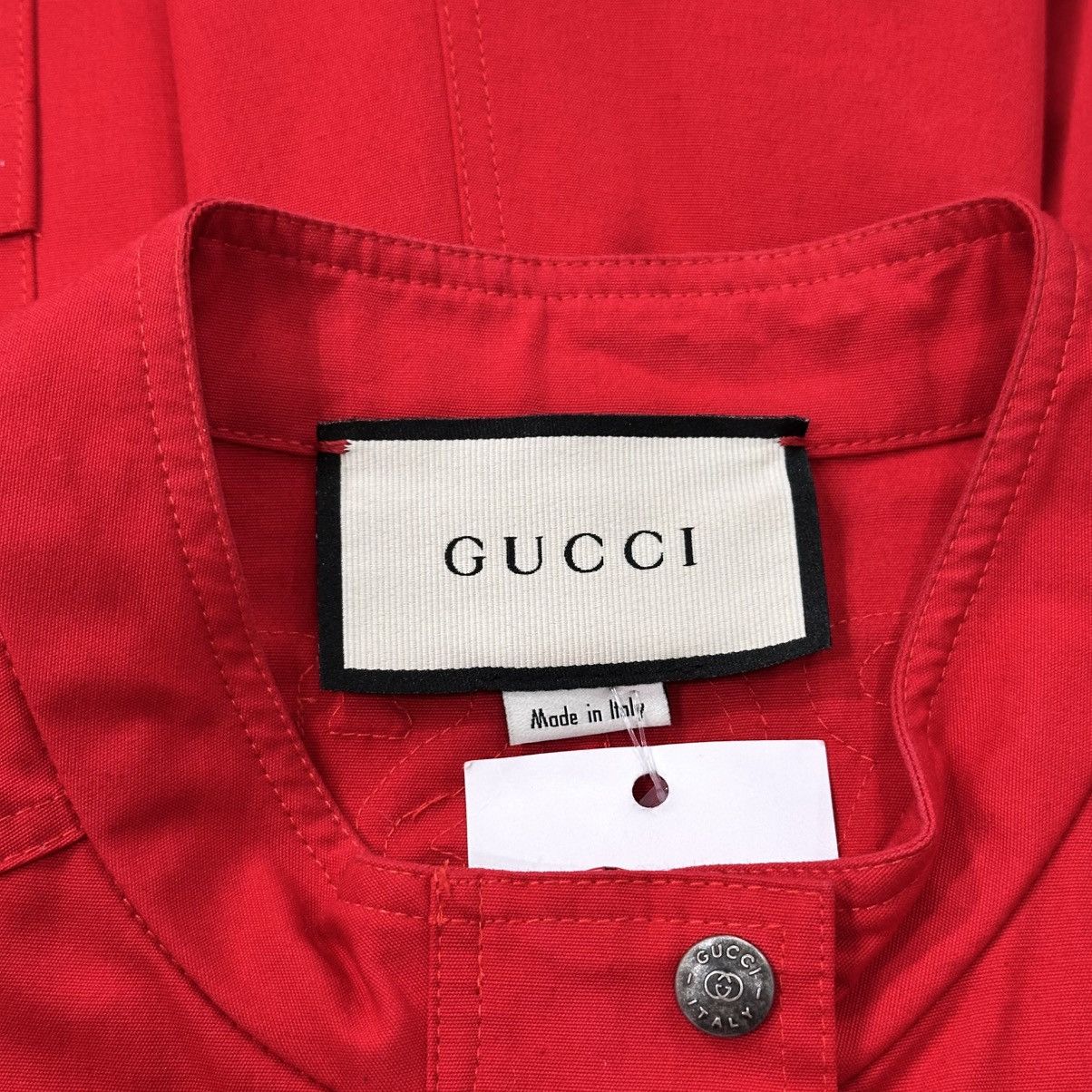 Gucci GUCCI RED LONG SLEEVE EMBROIDERED ROMPER SIZE M Size M / US 6-8 / IT 42-44 - 8 Thumbnail